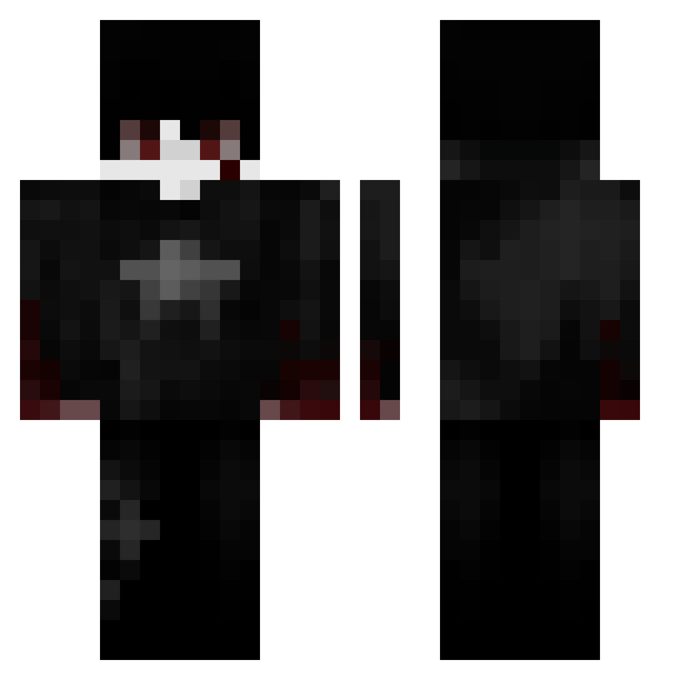 Rereeys Minecraft skin, front and back view