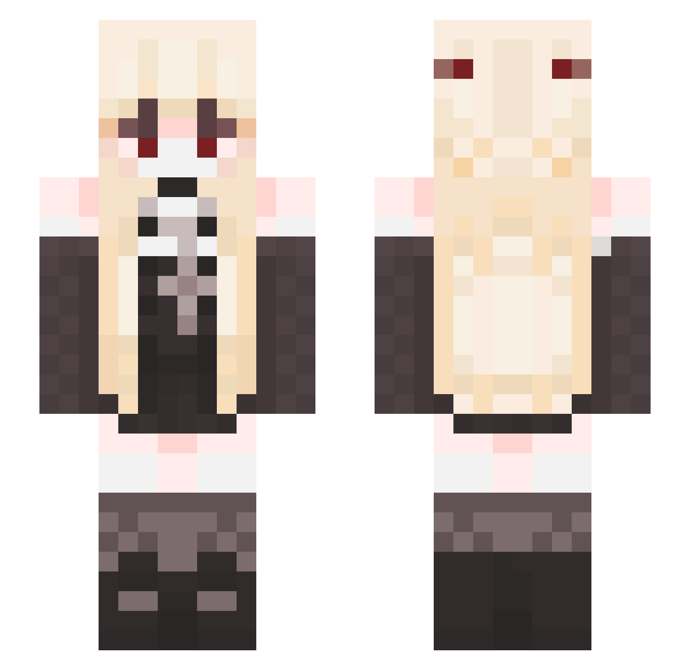 KiwiiComQueijo Minecraft skin, front and back view