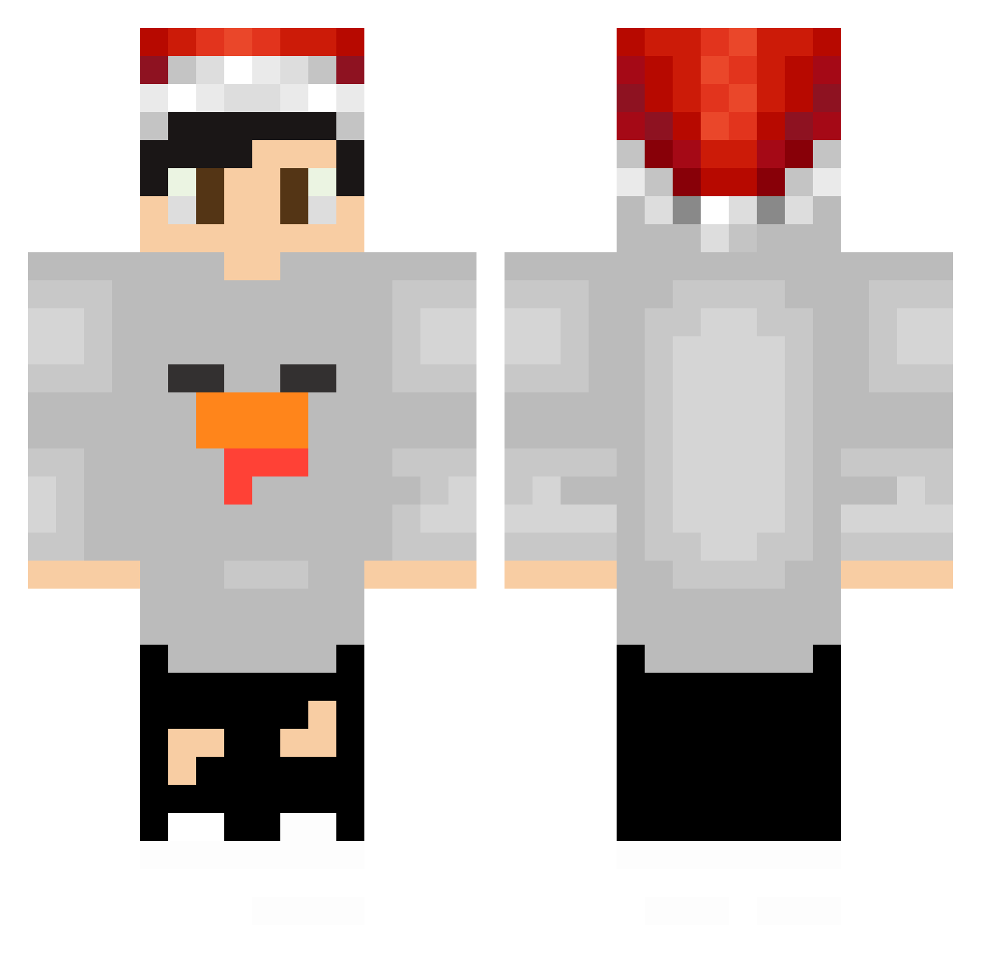 MohammadZXG Minecraft skin, front and back view