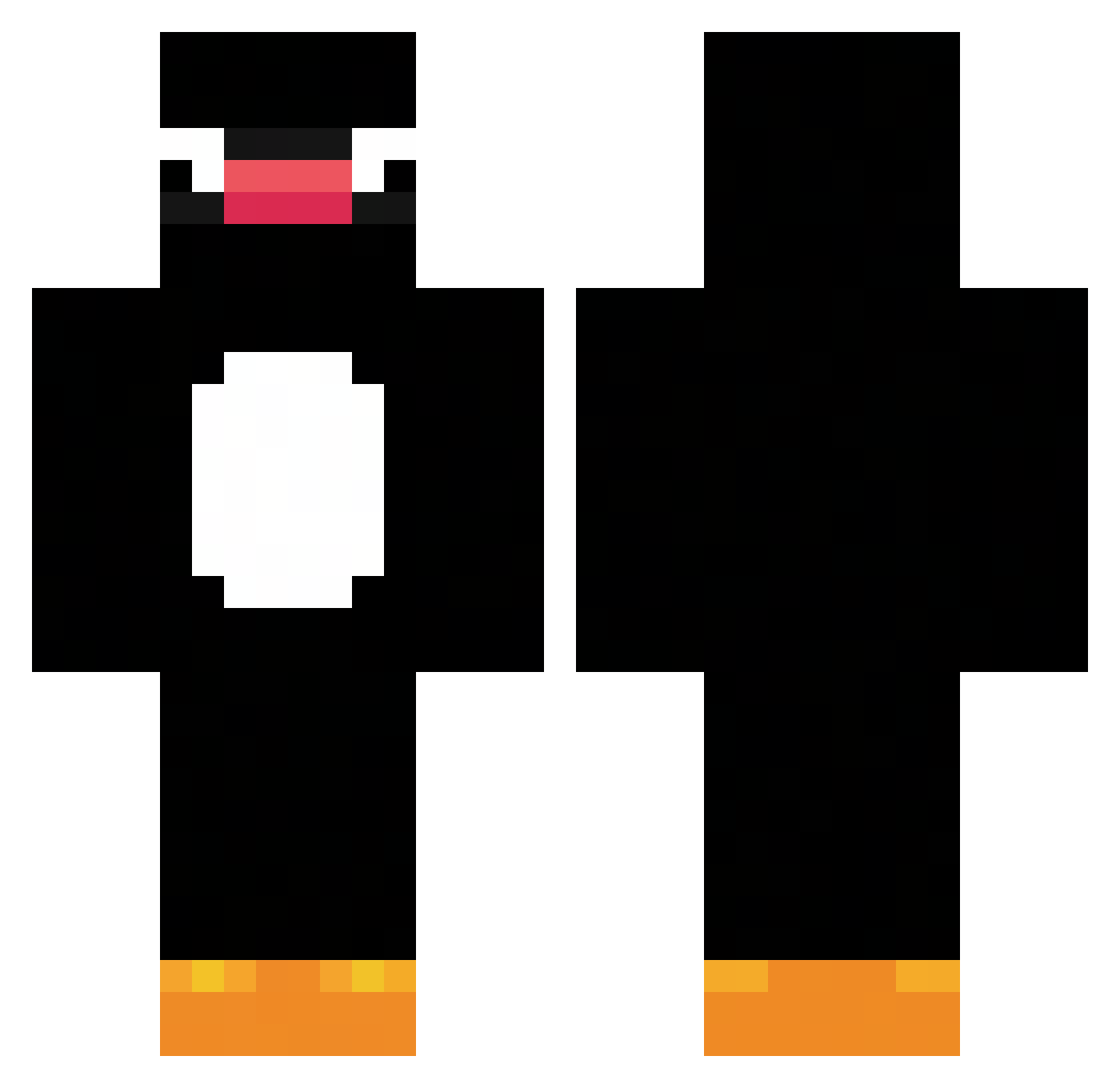 jovico7 Minecraft skin, front and back view