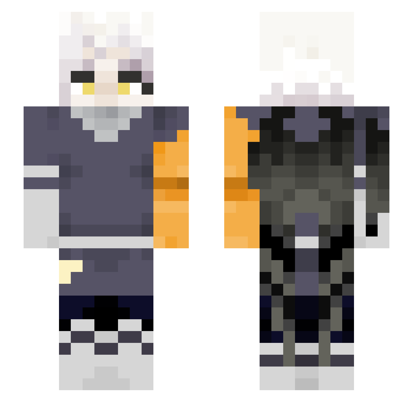Annoying_dog10 Minecraft skin, front and back view