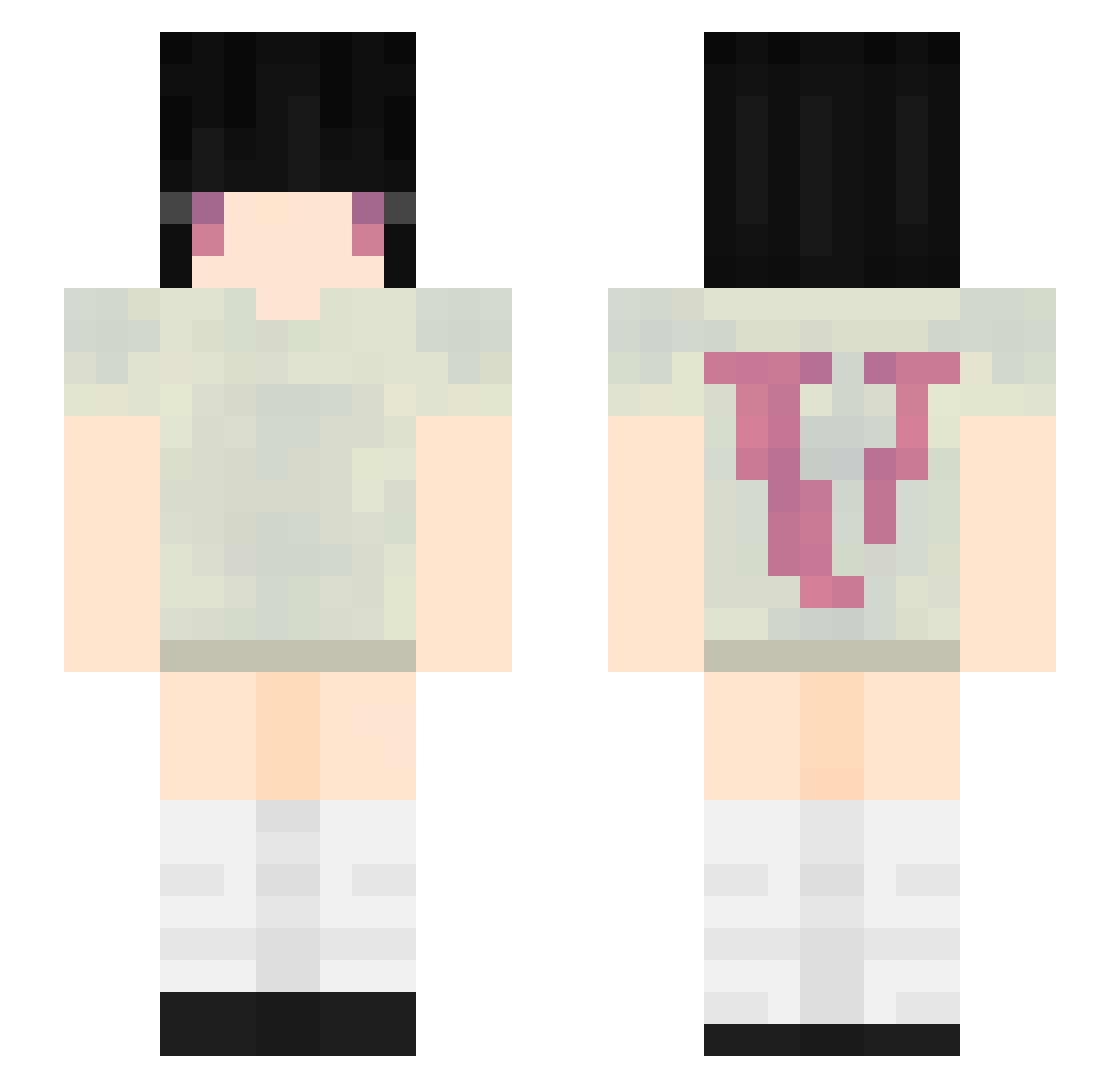 RRRR__726 Minecraft skin, front and back view