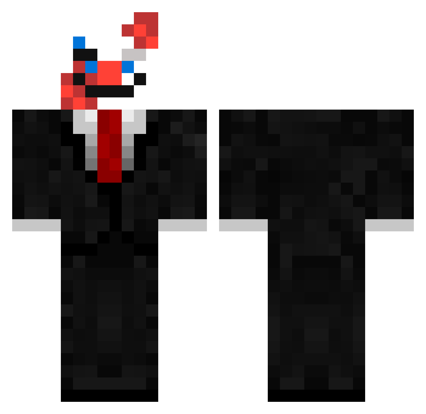 so__onDl Minecraft skin, front and back view