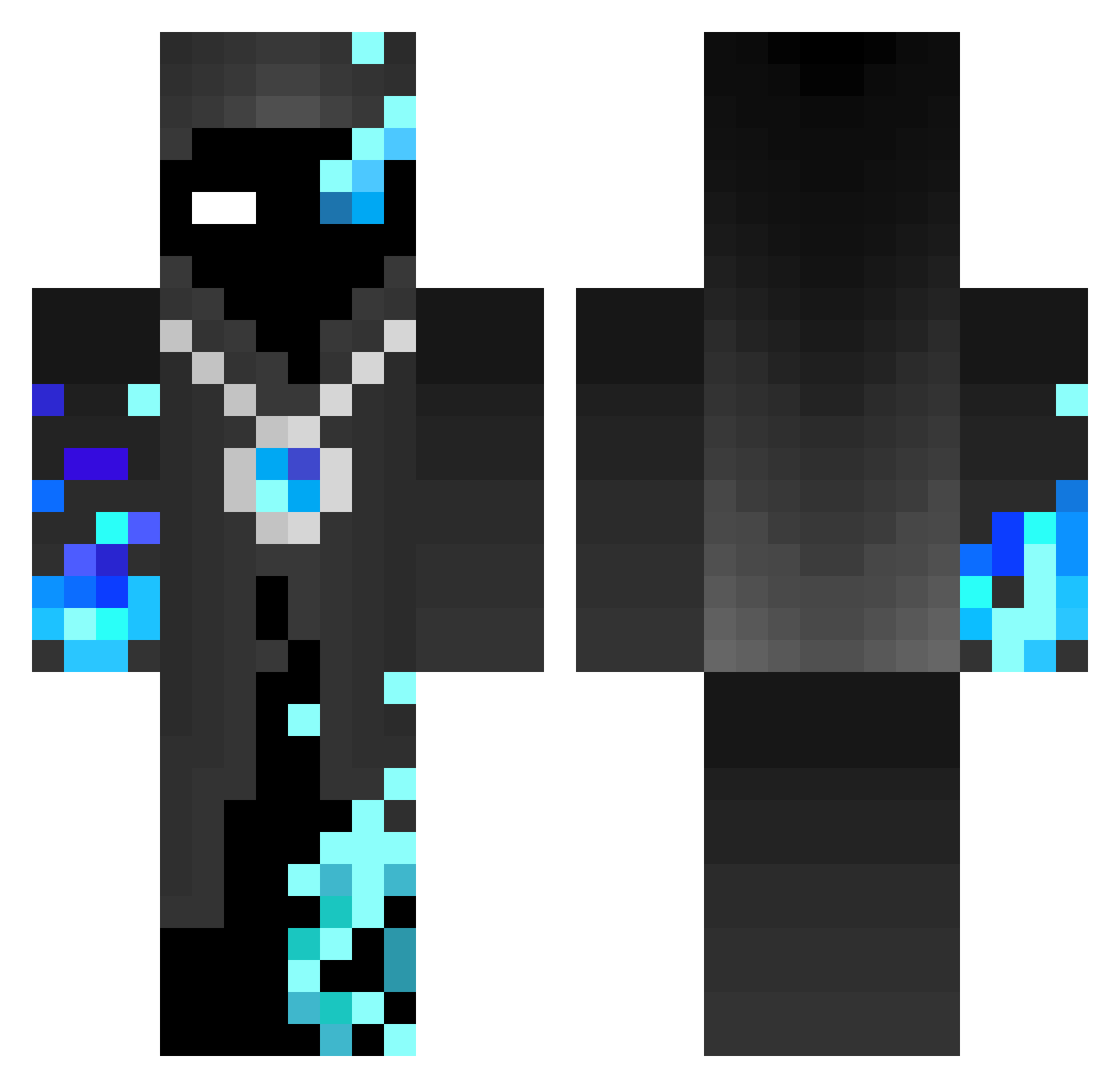 victinac Minecraft skin, front and back view