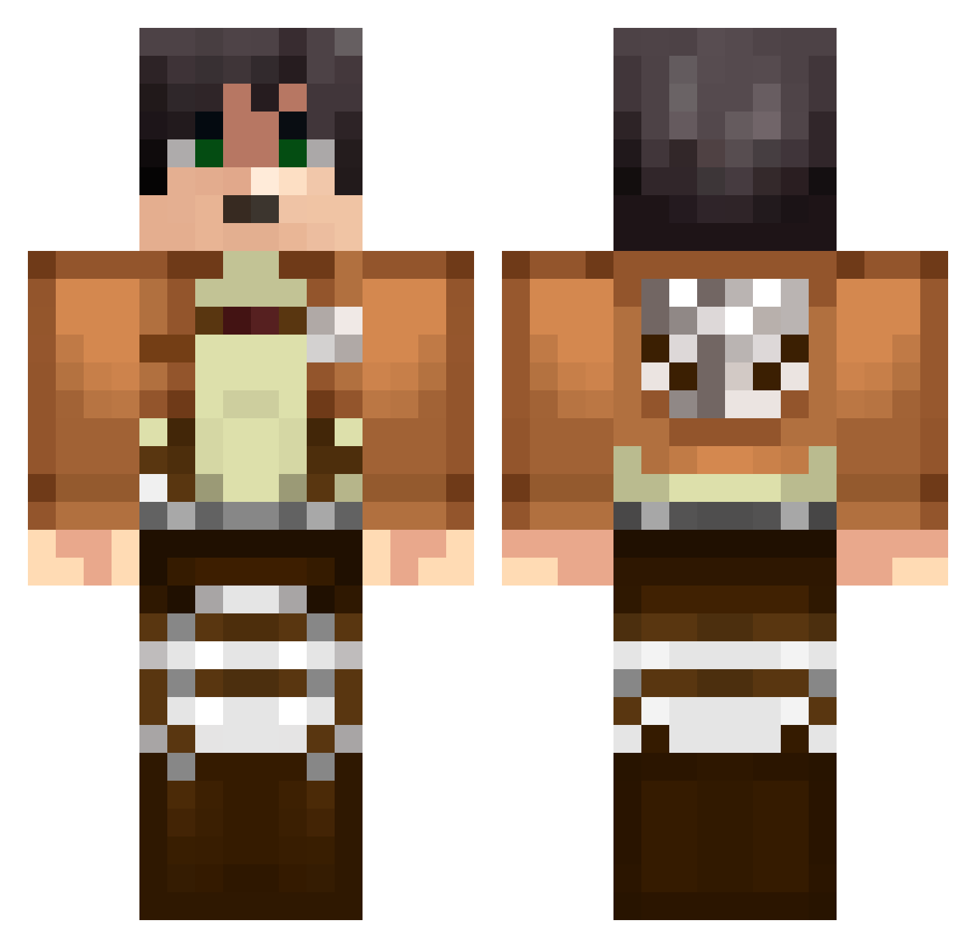 cha_mozzi Minecraft skin, front and back view