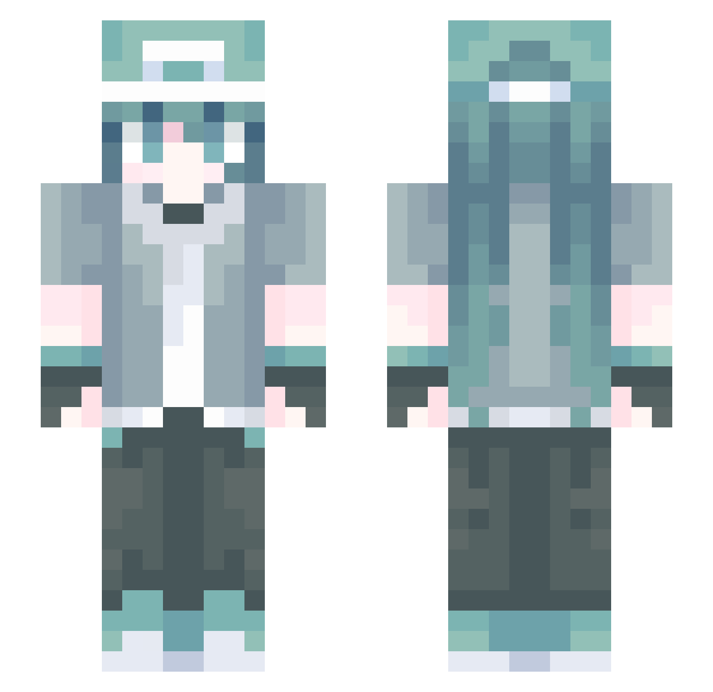 _Cr1st0_ Minecraft skin, front and back view