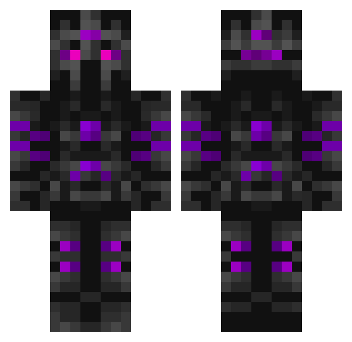 MattMattPlays12 Minecraft skin, front and back view