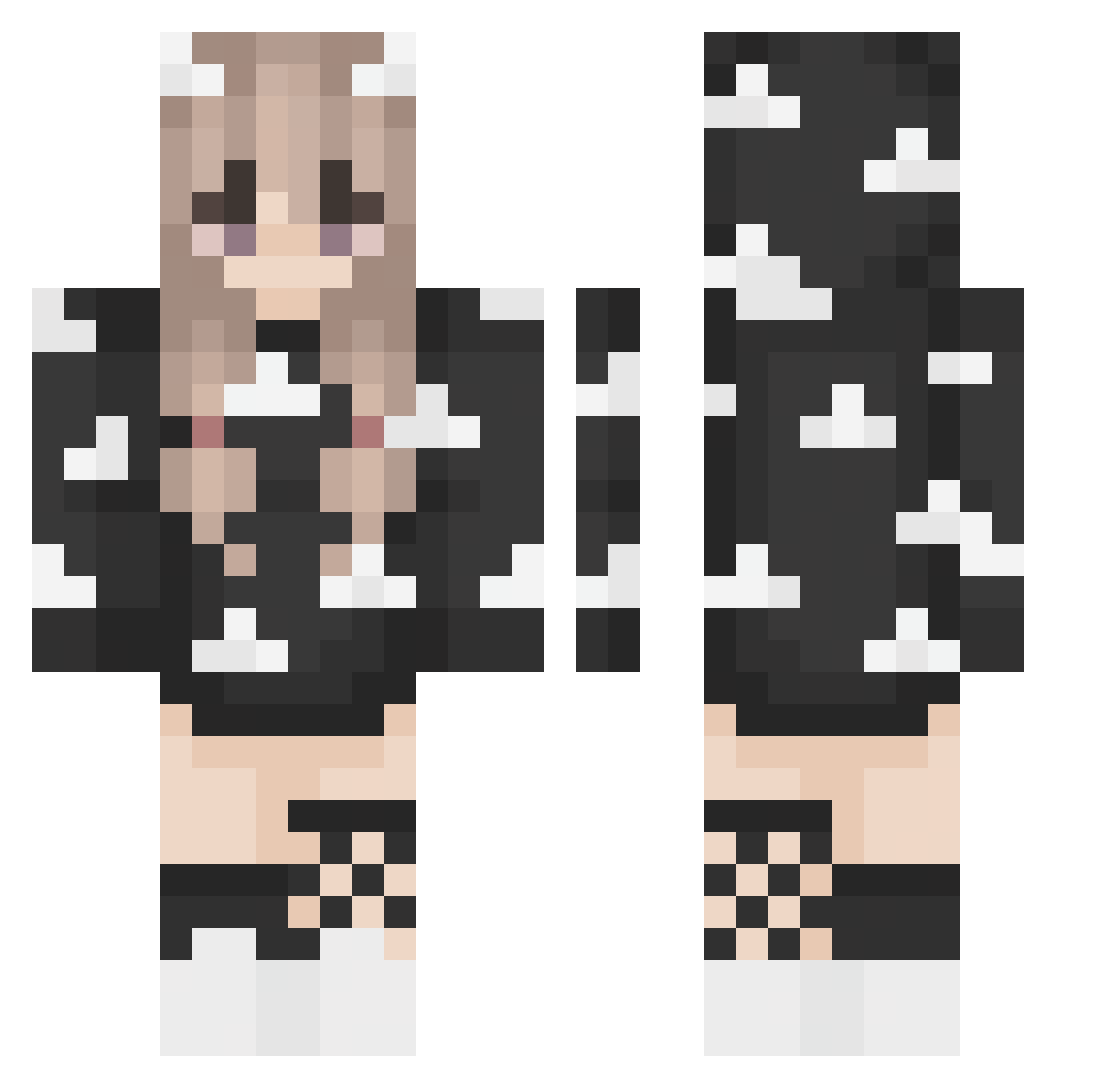 SuperGrom4ik Minecraft skin, front and back view