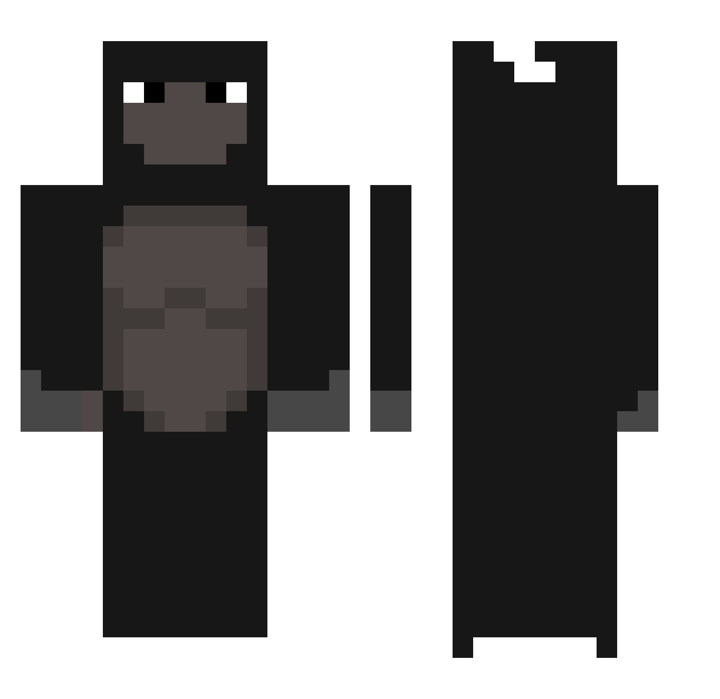 Wladi_UwU Minecraft skin, front and back view