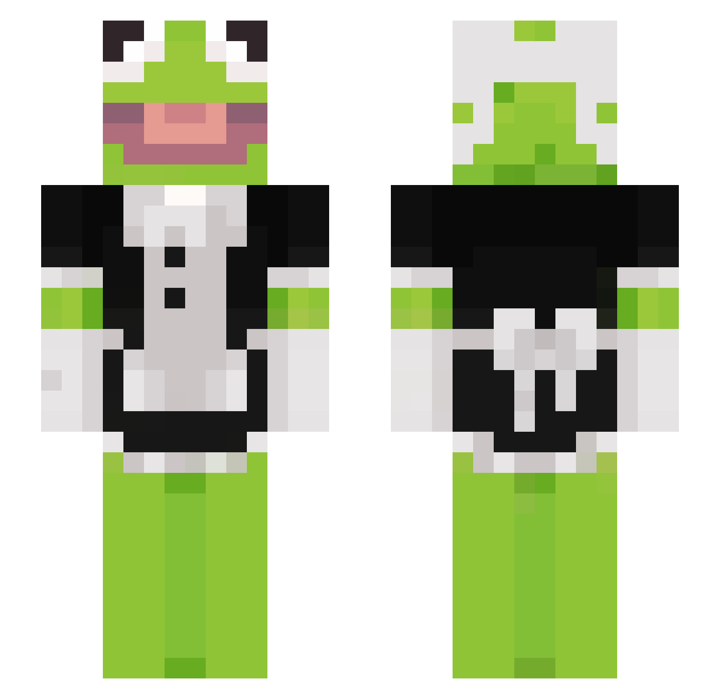 EsMussWehTun Minecraft skin, front and back view
