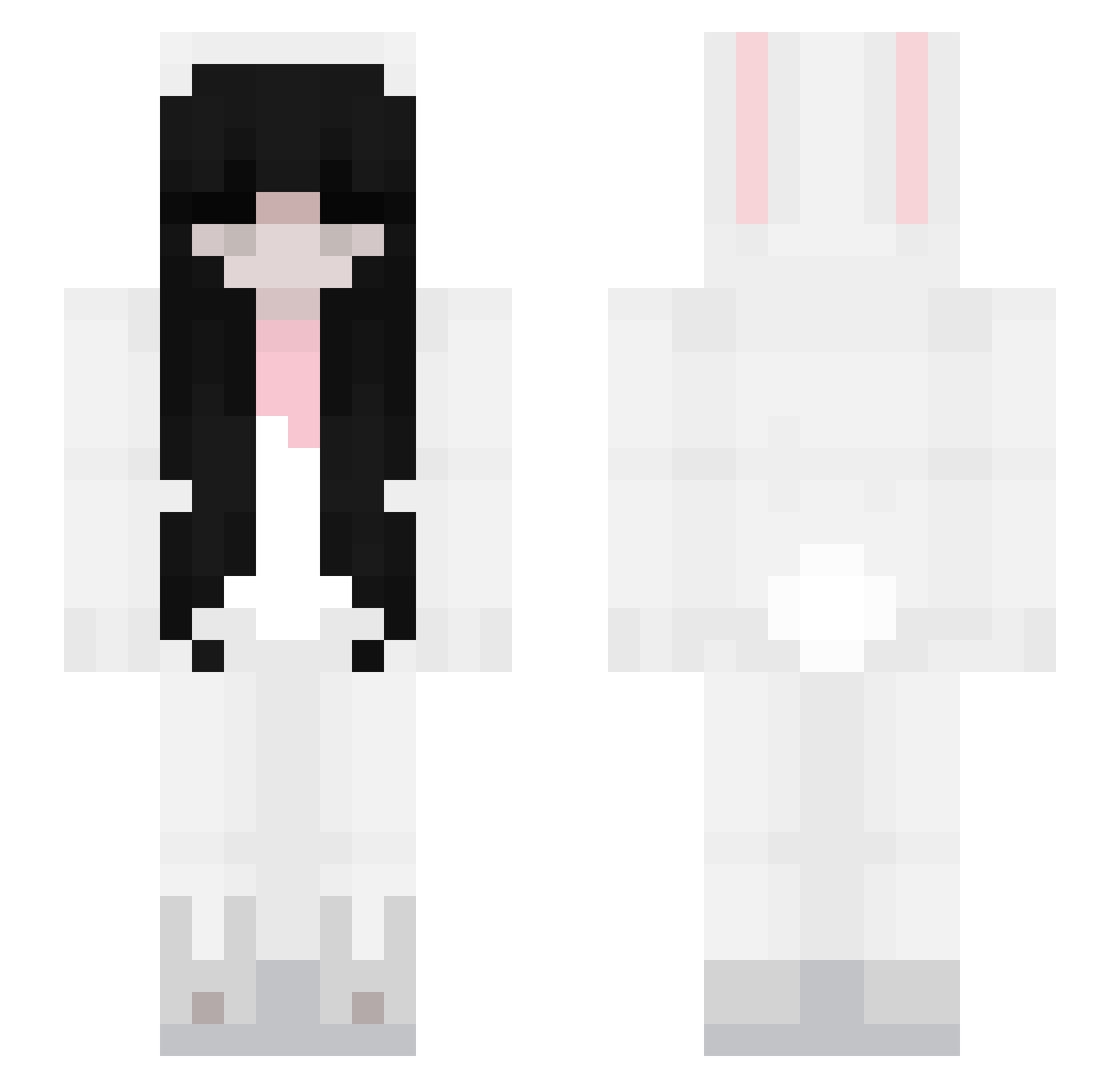 soobieboobie Minecraft skin, front and back view