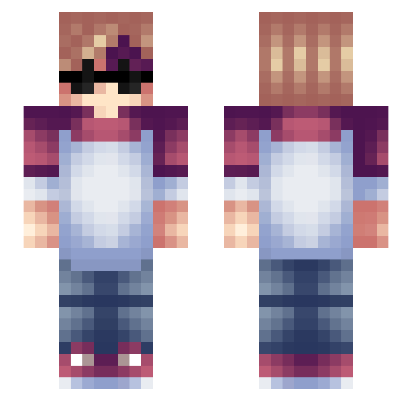 rqmfix_ Minecraft skin, front and back view