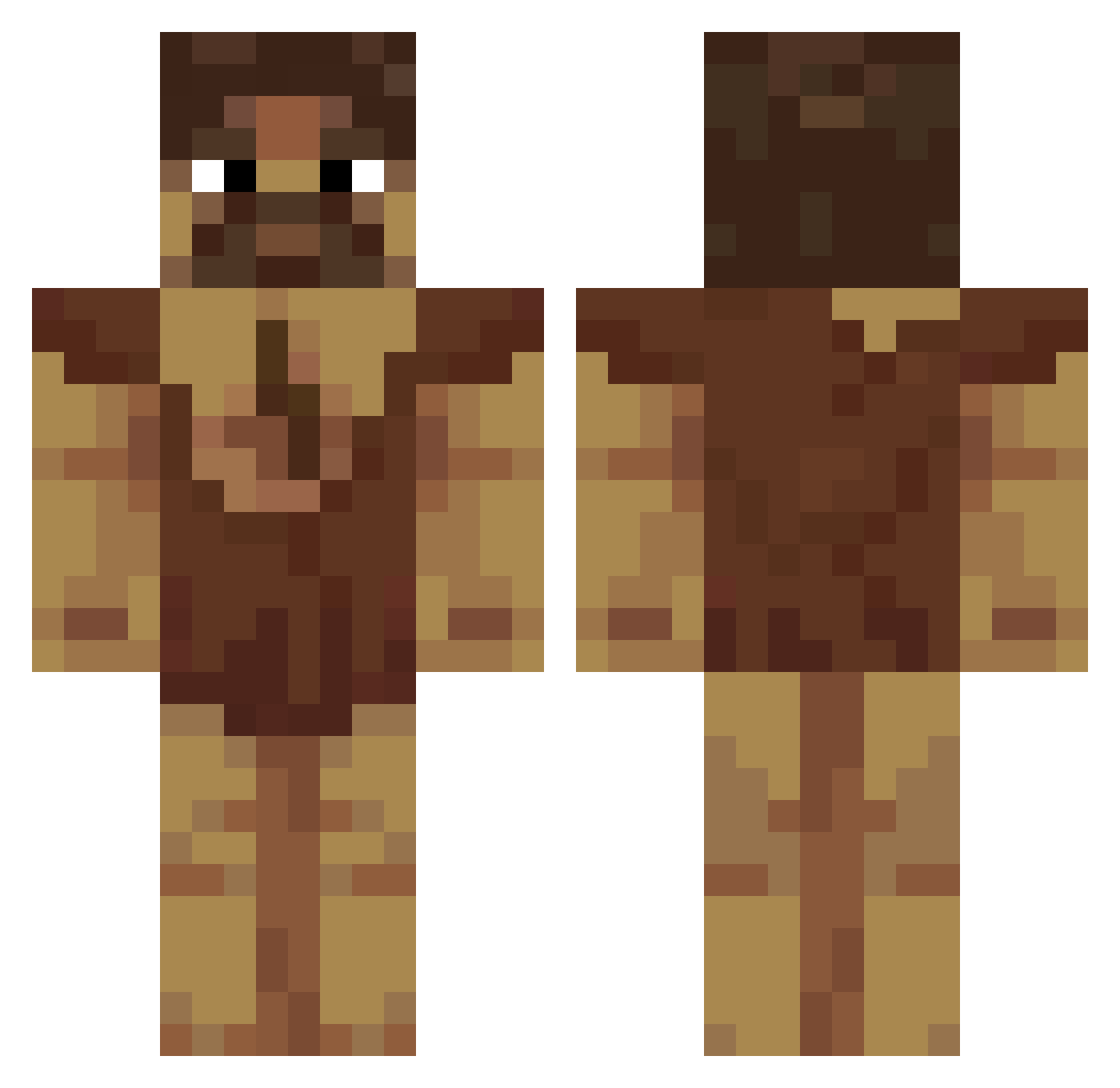 InformalAlex Minecraft skin, front and back view