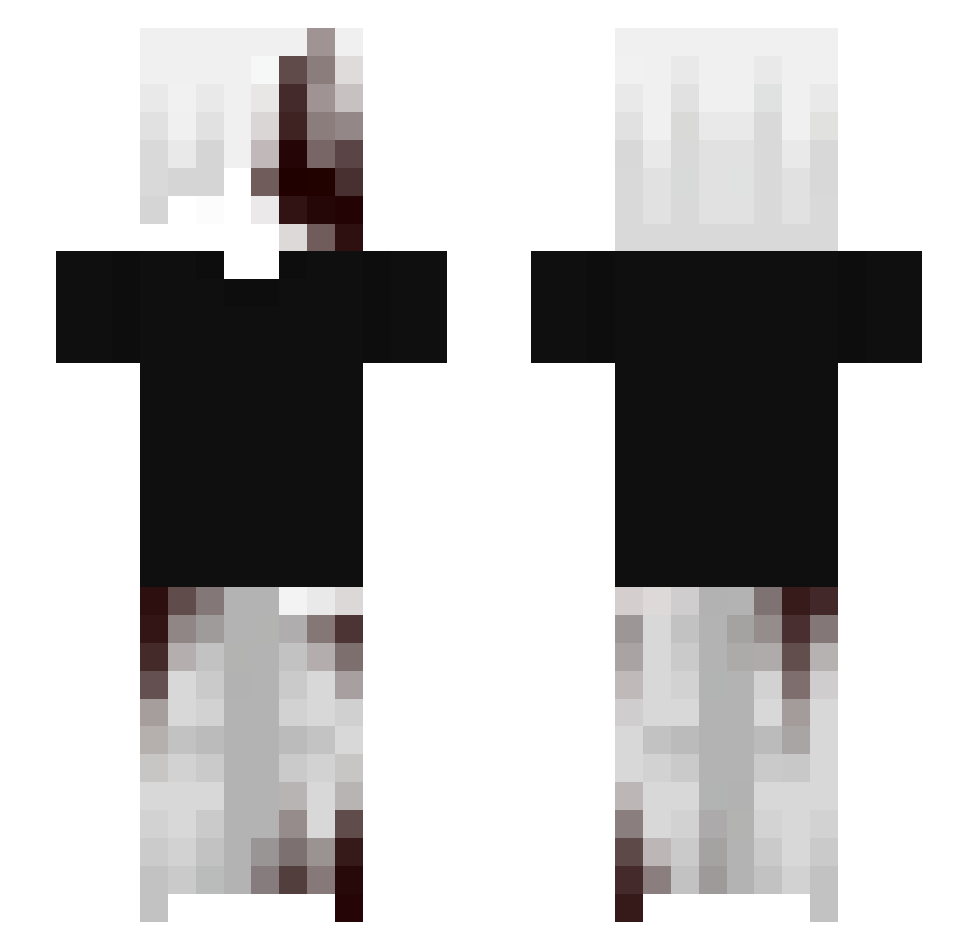 Ponch1k12 Minecraft skin, front and back view