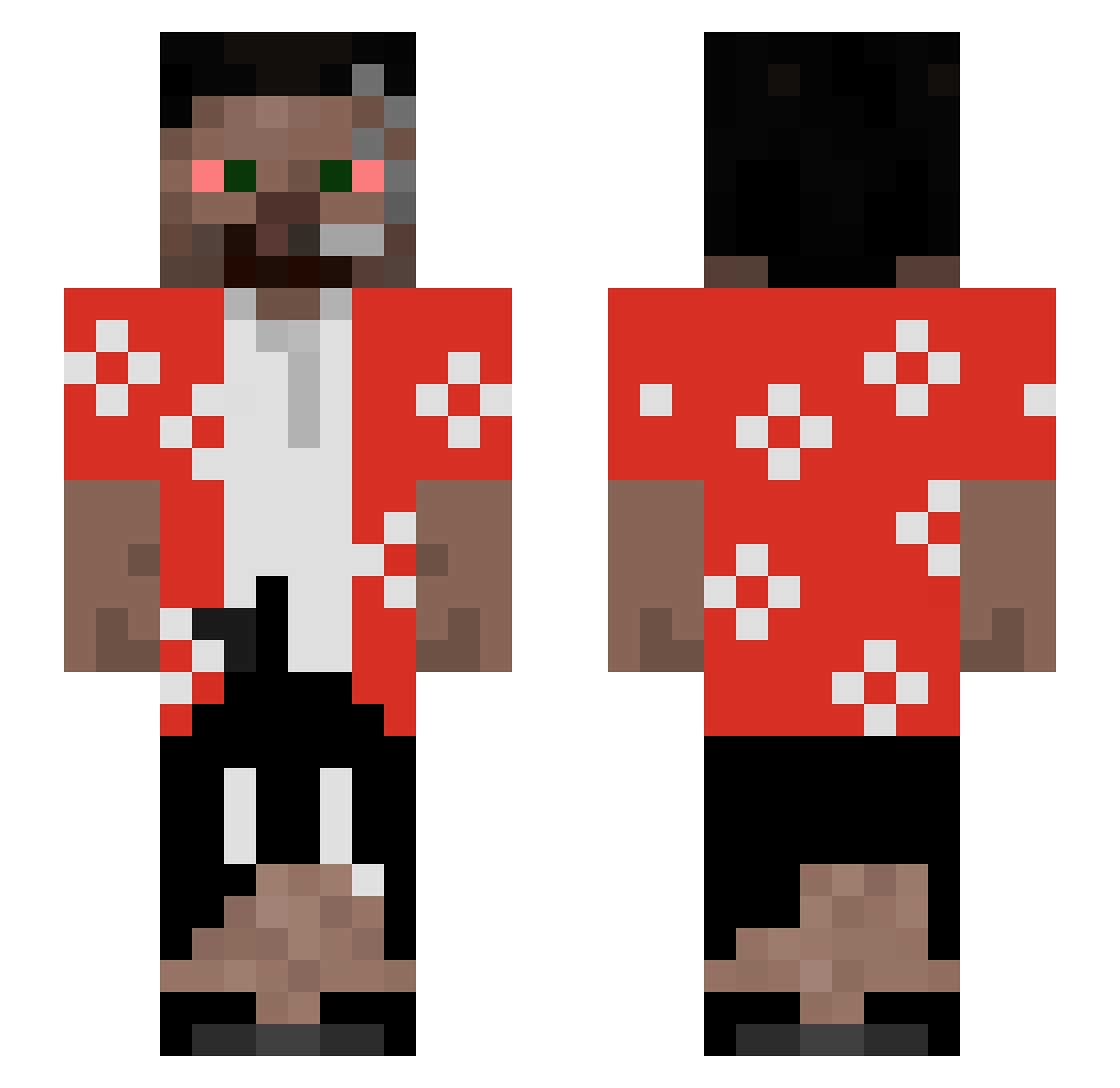 _artufix Minecraft skin, front and back view