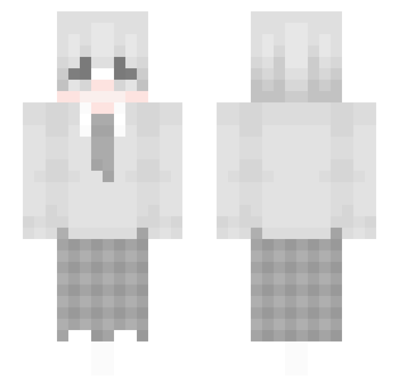 Ironaz Minecraft skin, front and back view
