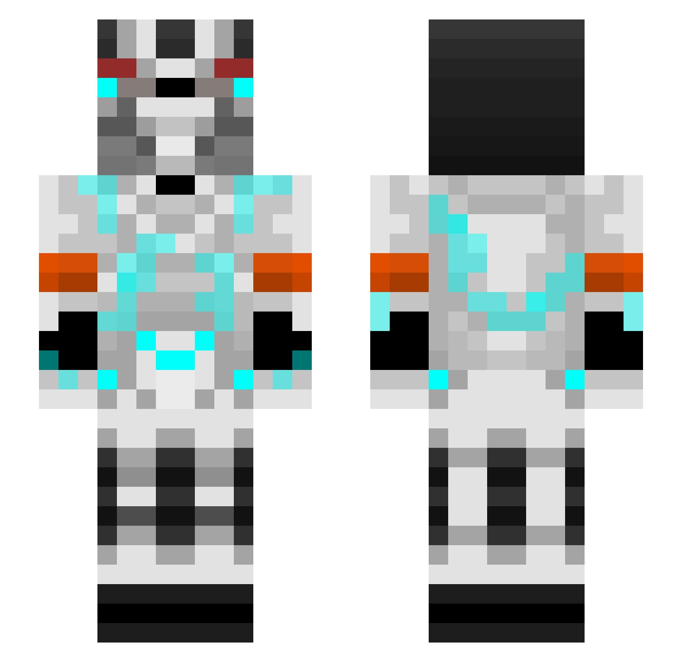 takeru0103 Minecraft skin, front and back view