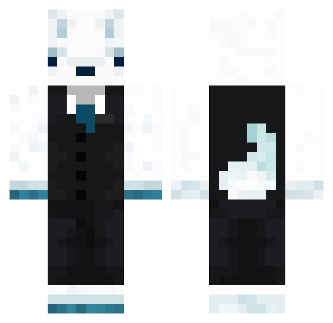 EsIstMax Minecraft skin, front and back view