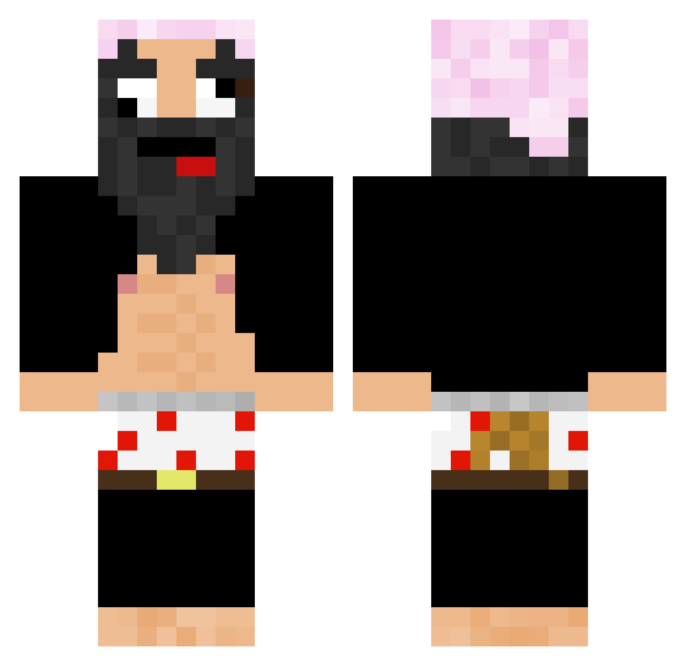 pagoma Minecraft skin, front and back view