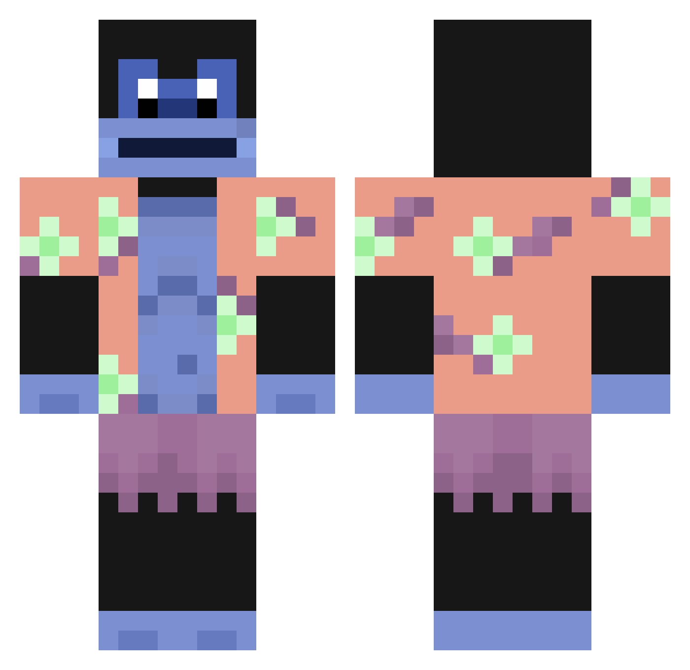JoakyCraftSword Minecraft skin, front and back view