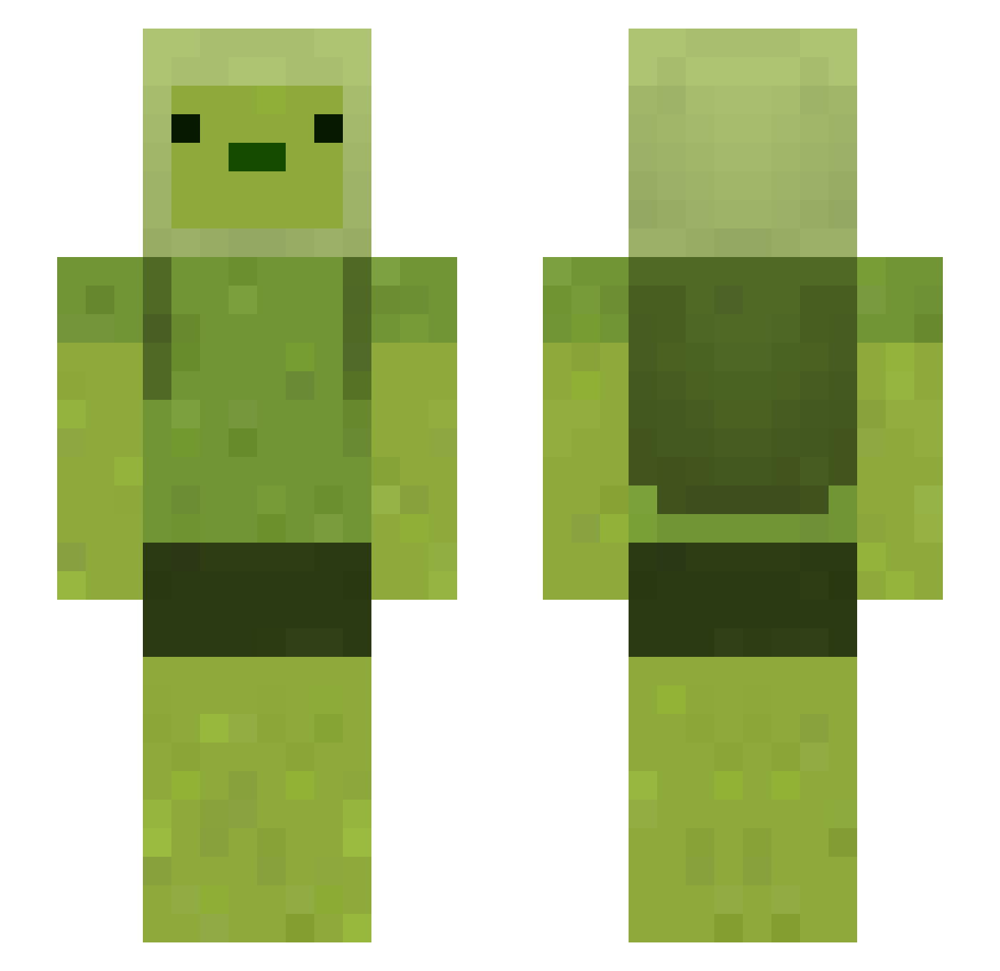 marchxii Minecraft skin, front and back view