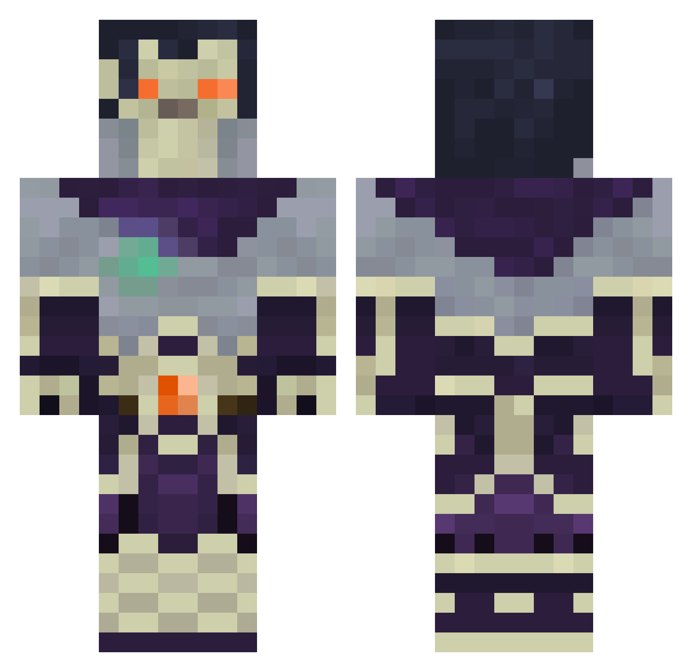 danilow200 Minecraft skin, front and back view