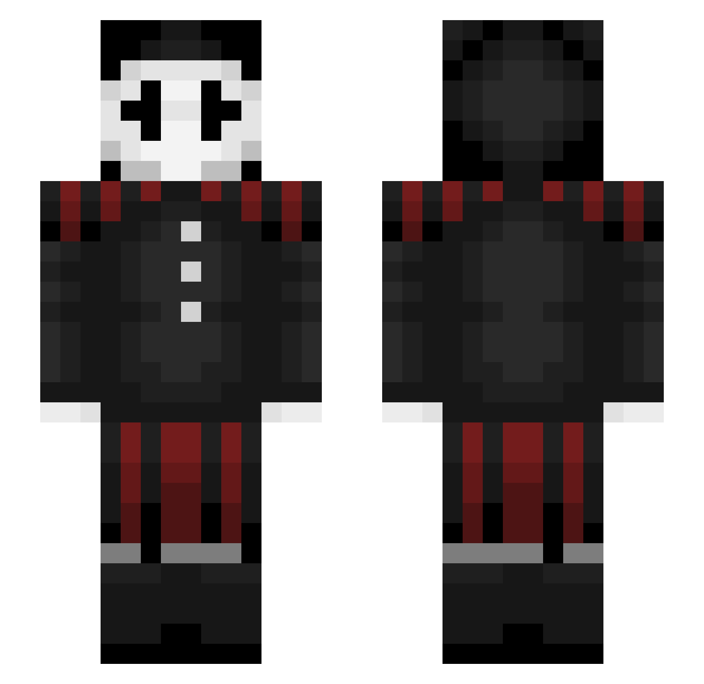 Unspeakable4895 Minecraft skin, front and back view