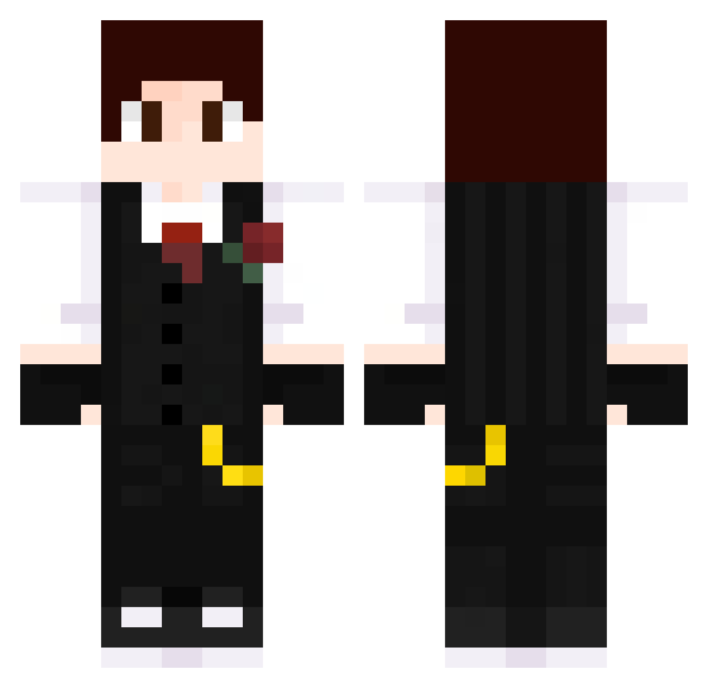 Baikun2006 Minecraft skin, front and back view