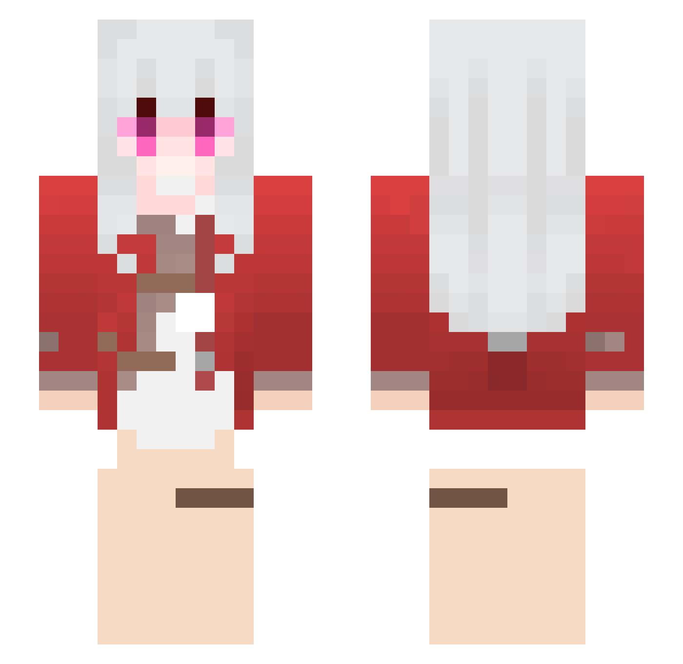 L1ttle_ Minecraft skin, front and back view