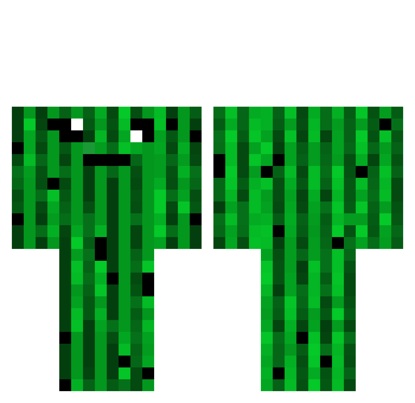 sukmintah Minecraft skin, front and back view