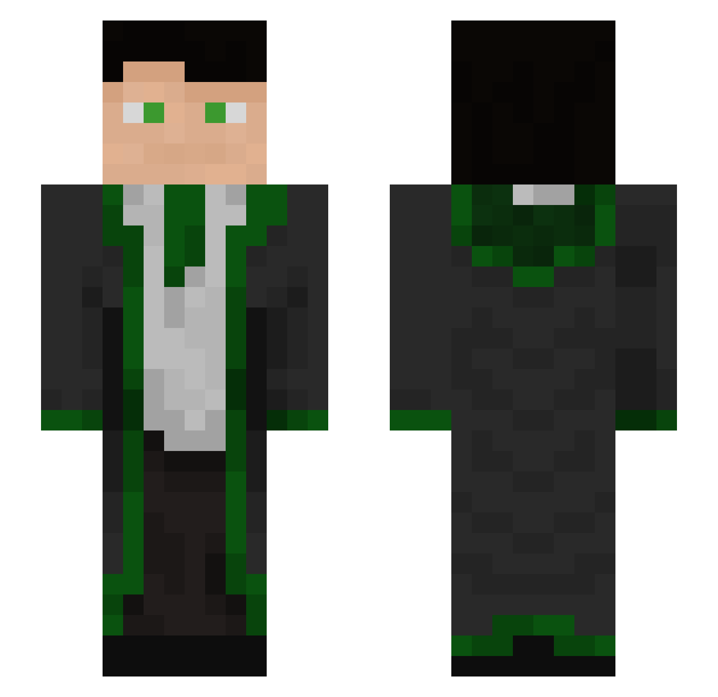 mikelguti26 Minecraft skin, front and back view