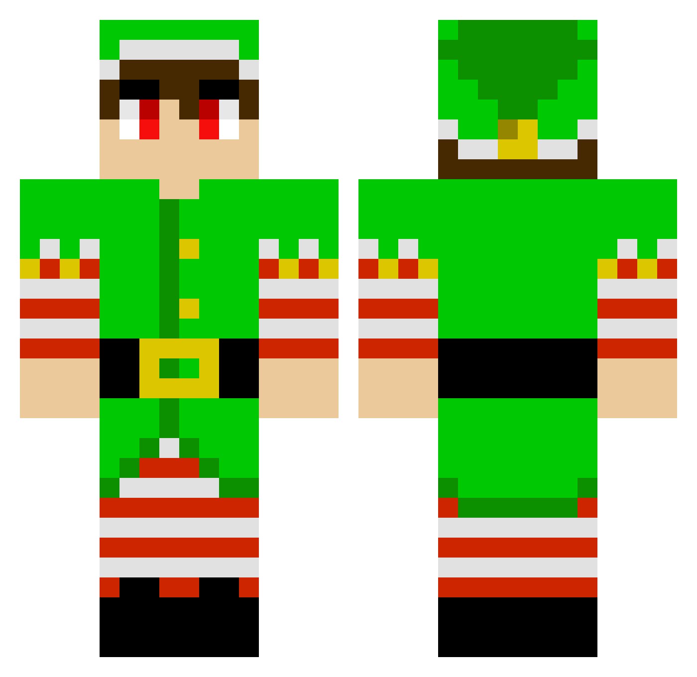 gt123486 Minecraft skin, front and back view