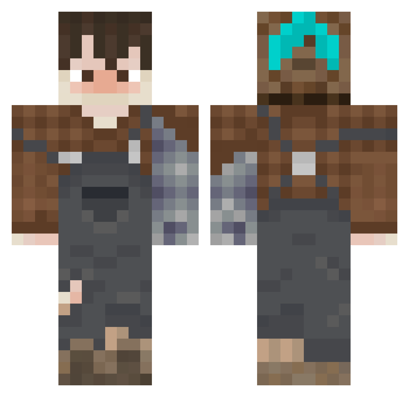 gojiboy84 Minecraft skin, front and back view