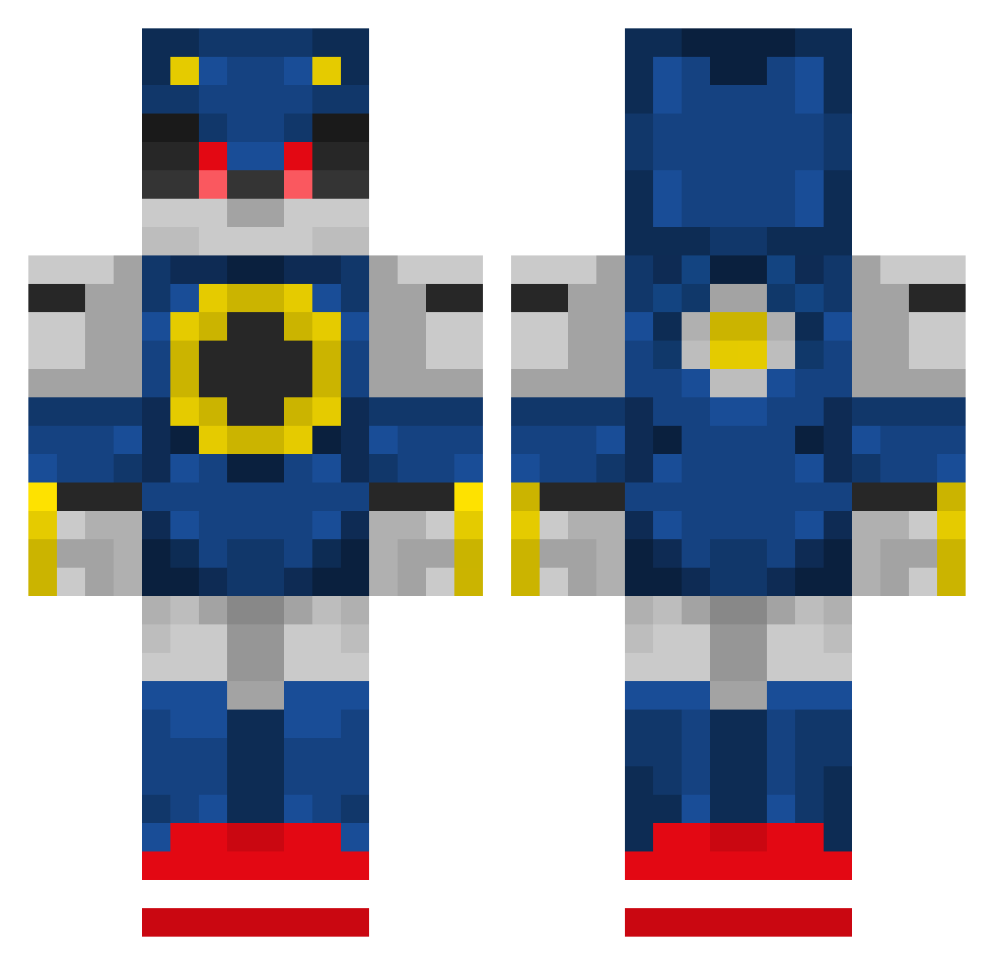KittyKat8817 Minecraft skin, front and back view