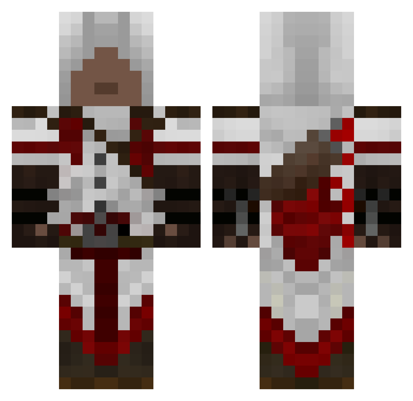 Seize Minecraft skin, front and back view