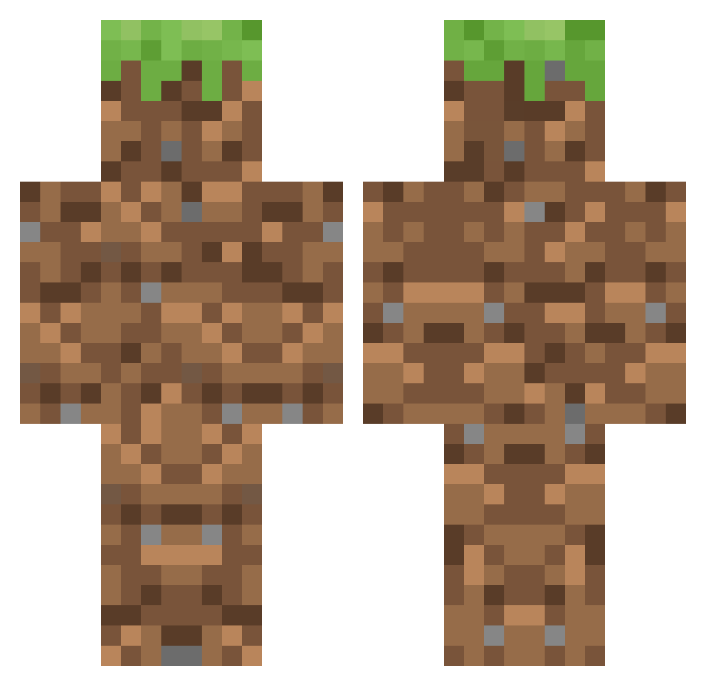 steve2013100 Minecraft skin, front and back view
