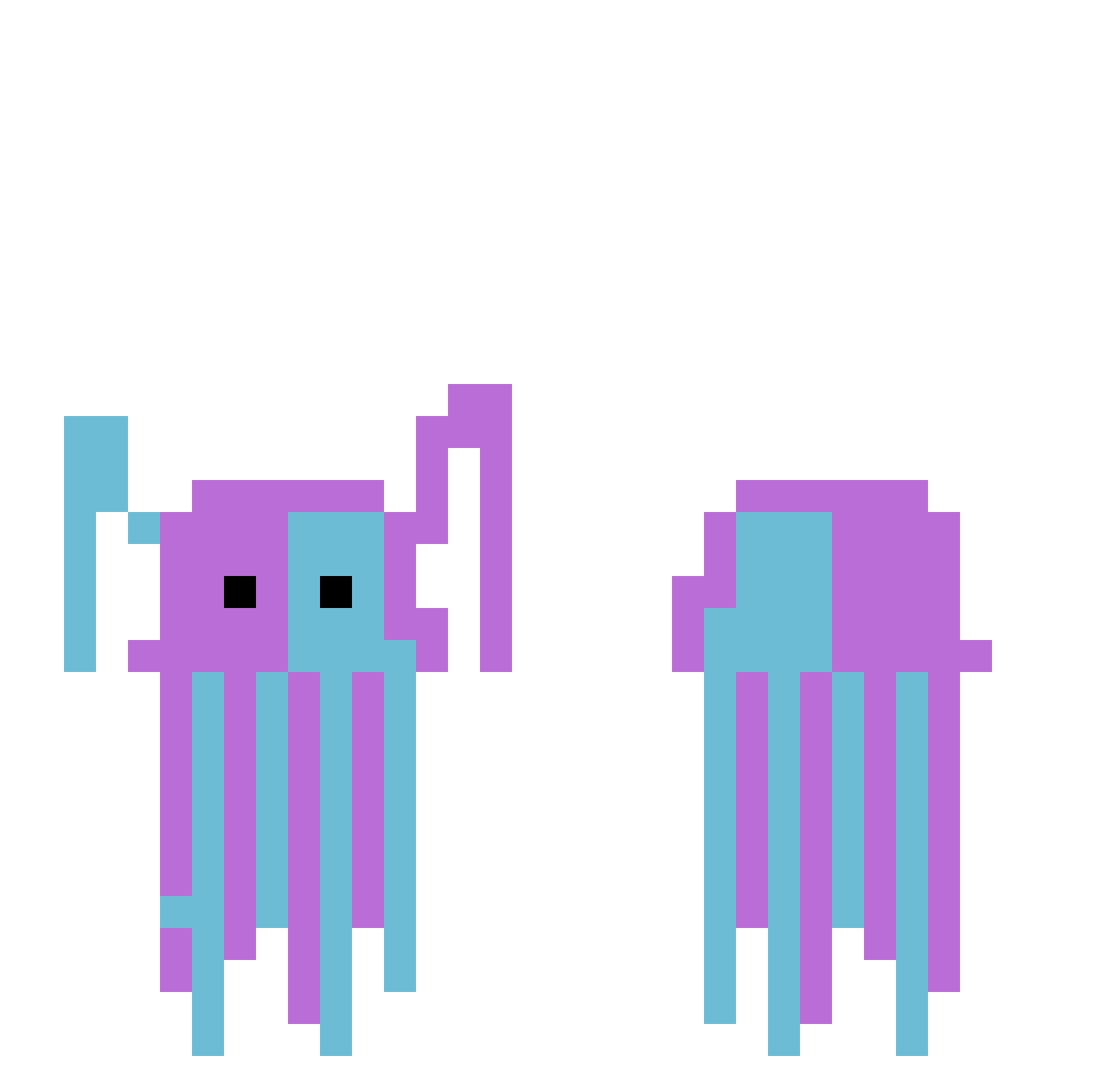 v1cH Minecraft skin, front and back view