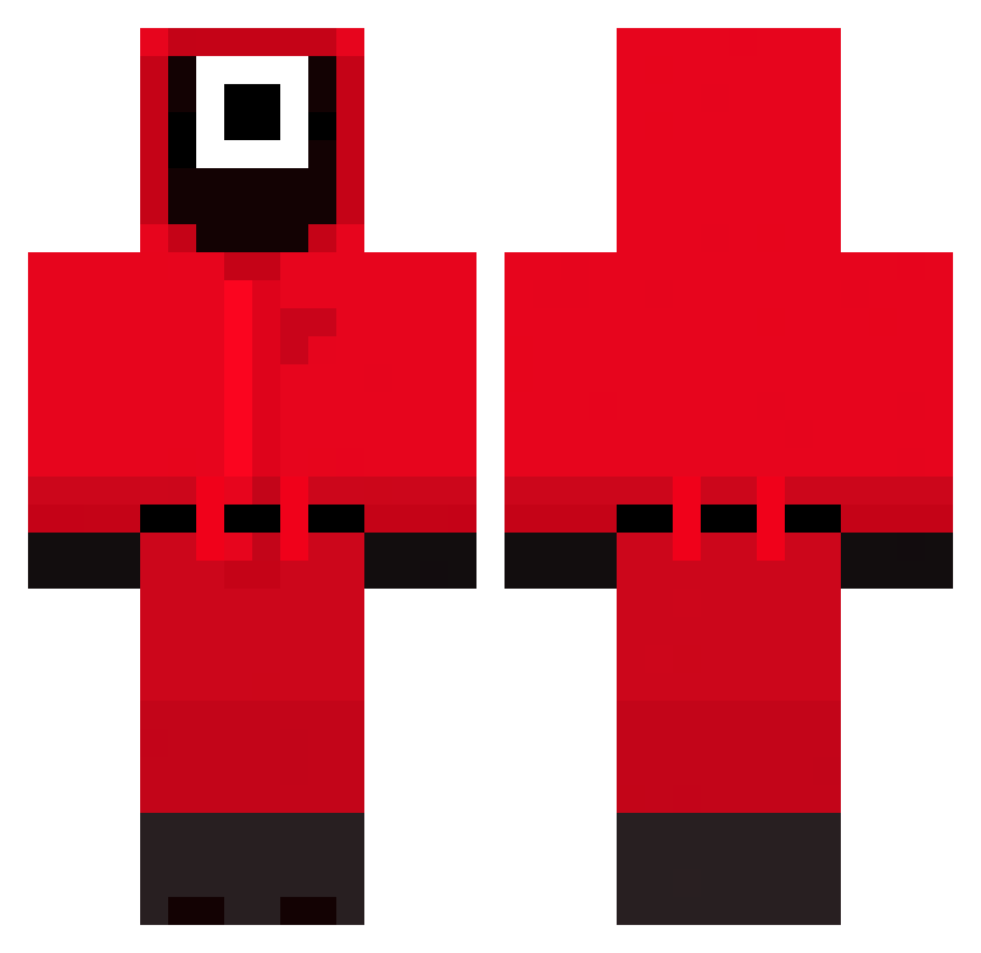 MikeCsz Minecraft skin, front and back view