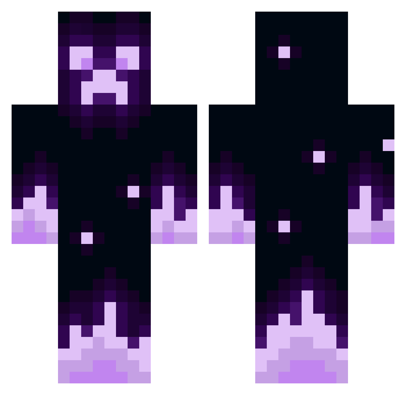 Anantopk Minecraft skin, front and back view