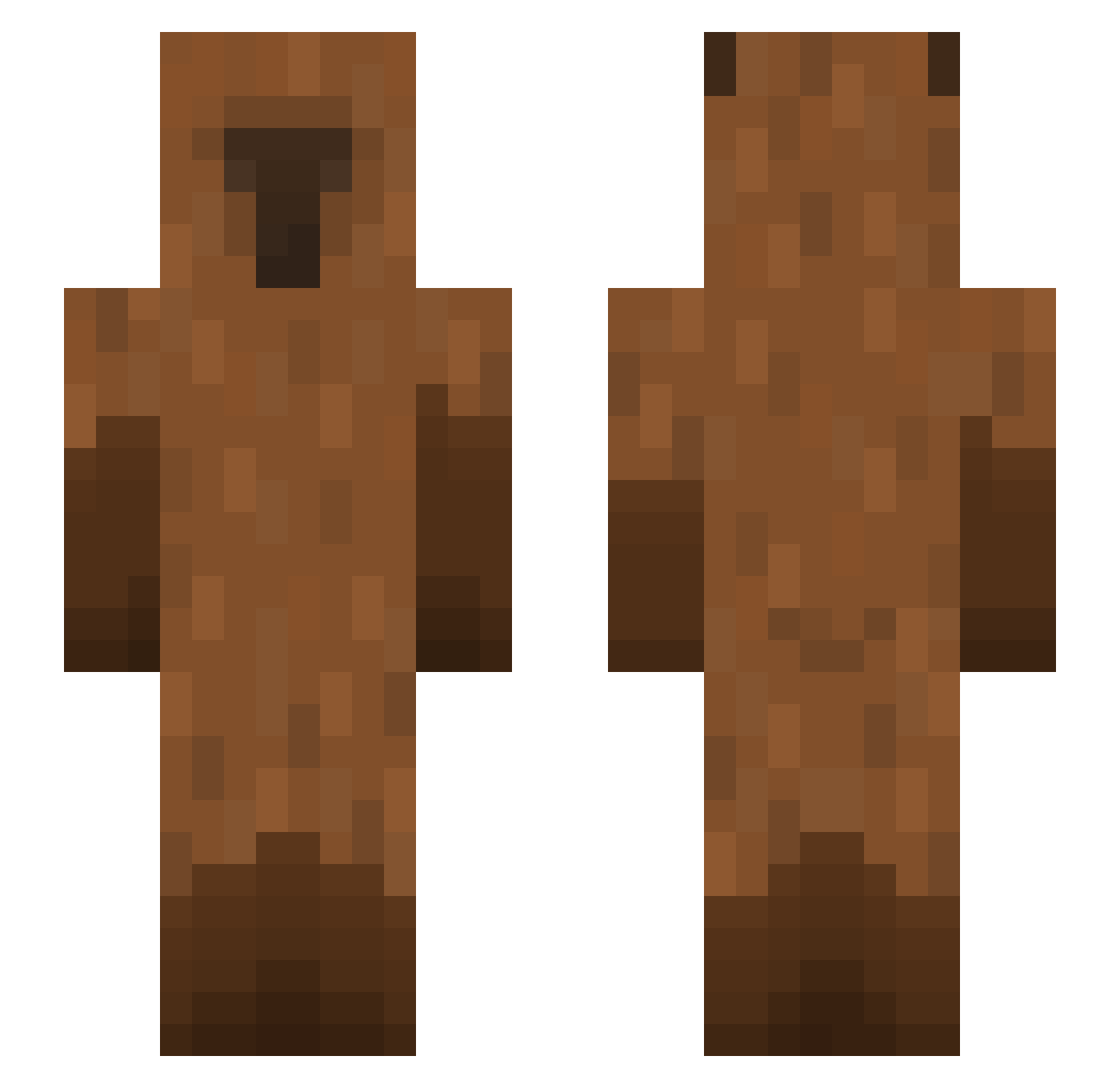 Wojan0812 Minecraft skin, front and back view