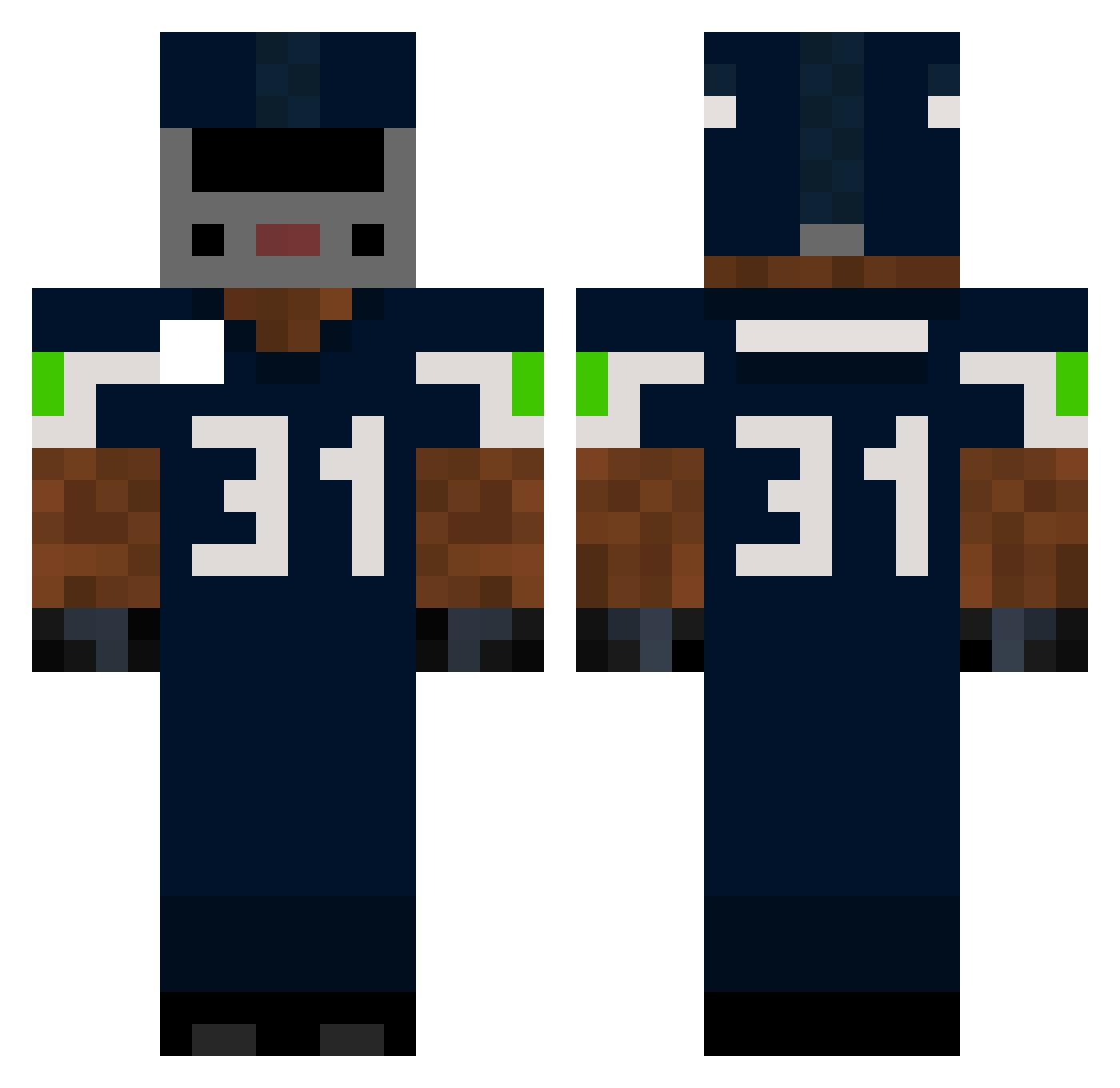 thelollipop05 Minecraft skin, front and back view