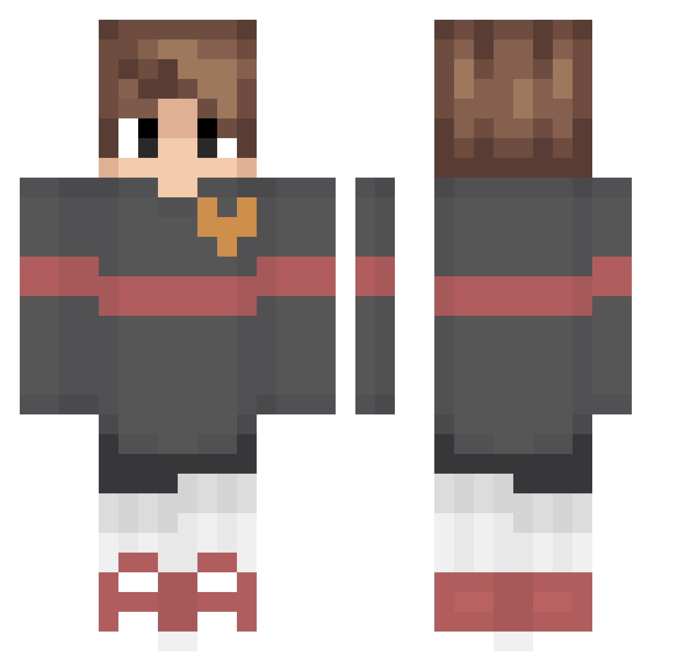 Naz_YT Minecraft skin, front and back view