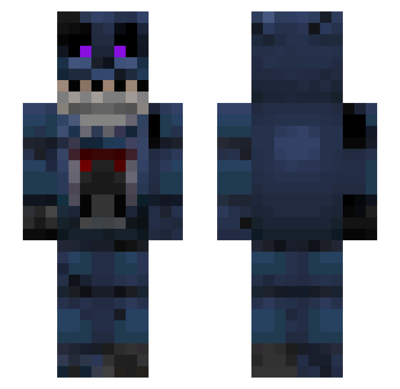 alyssandra Minecraft skin, front and back view