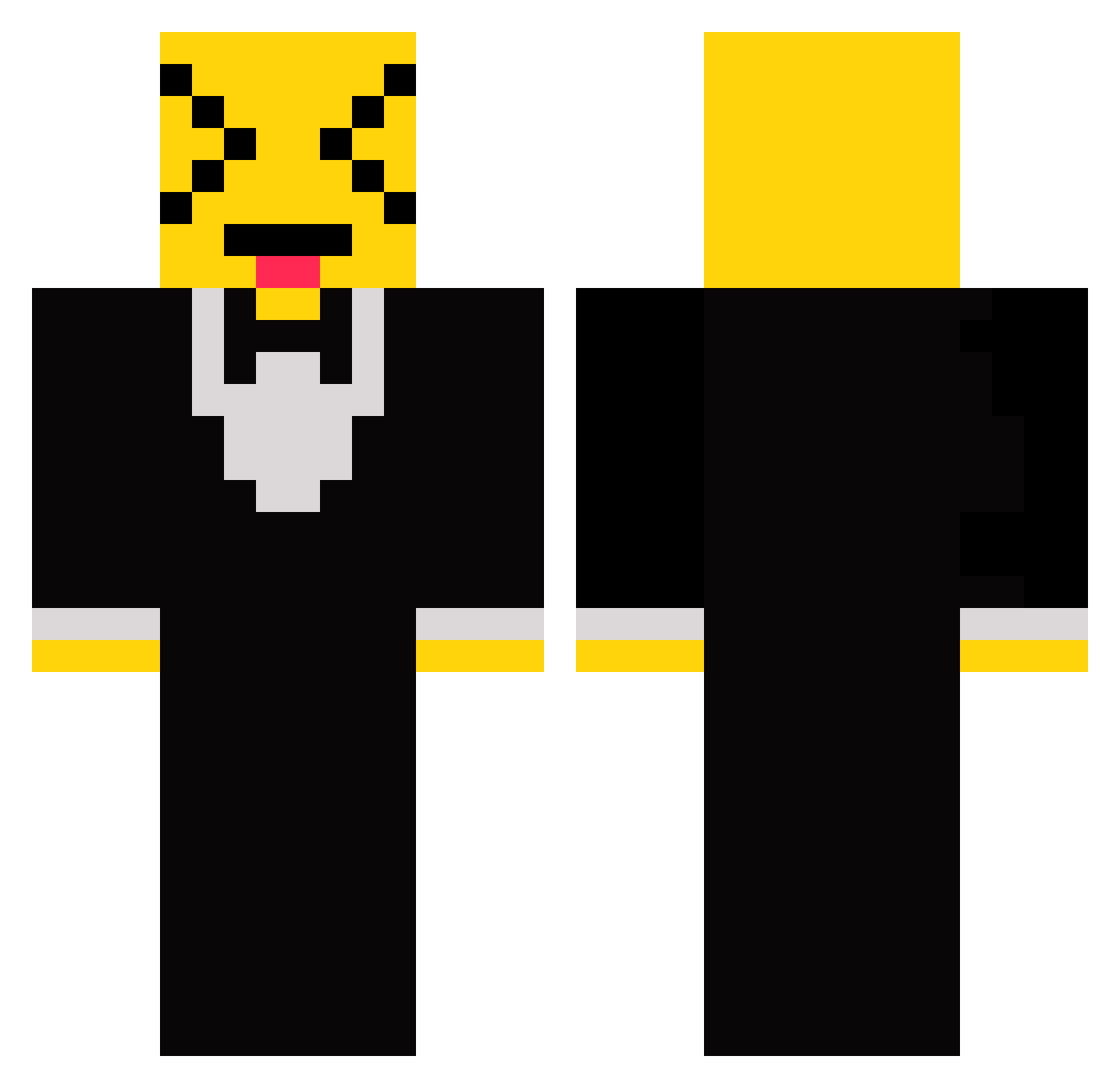 Anikoz Minecraft skin, front and back view