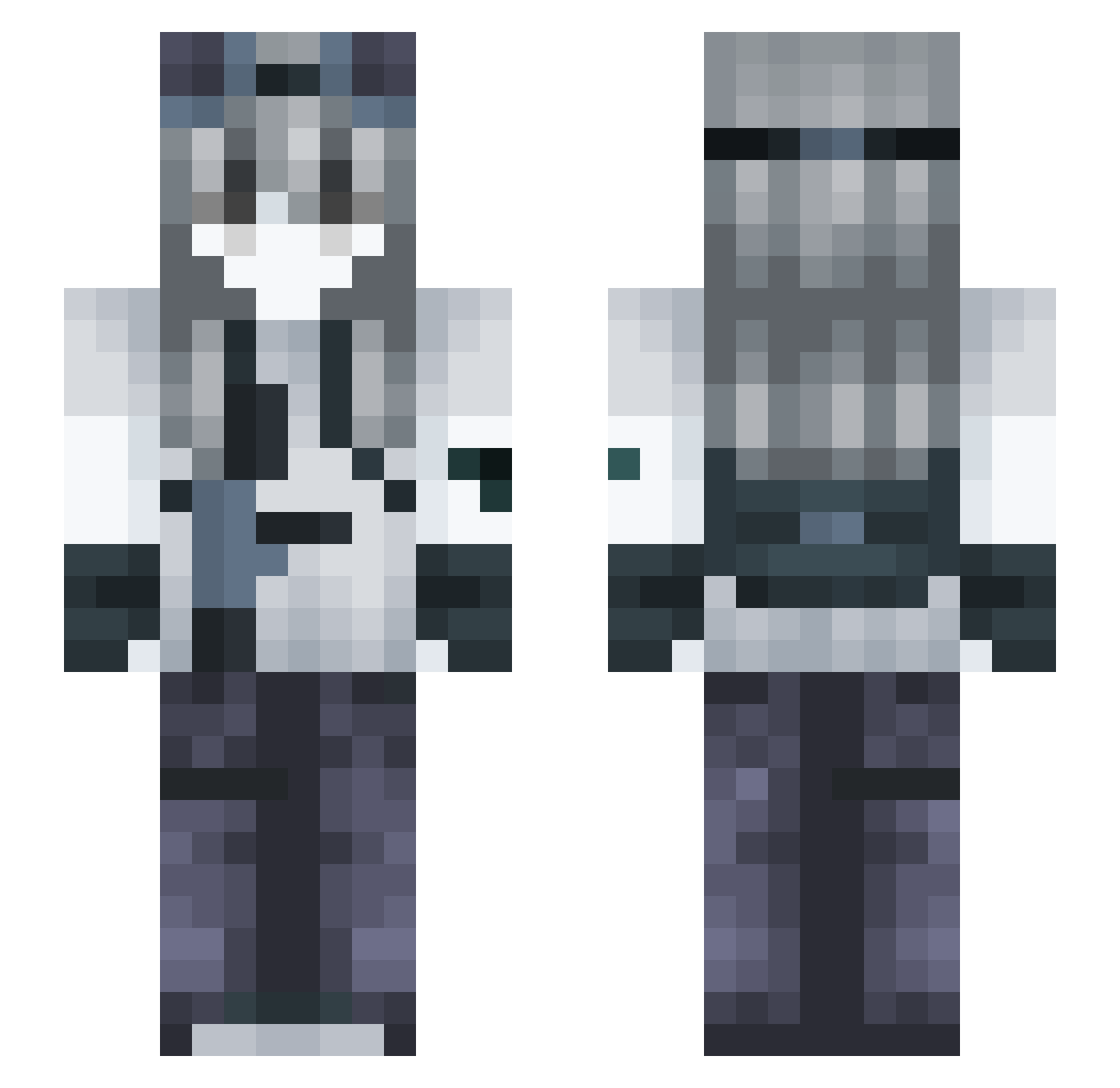 Whale_58 Minecraft skin, front and back view