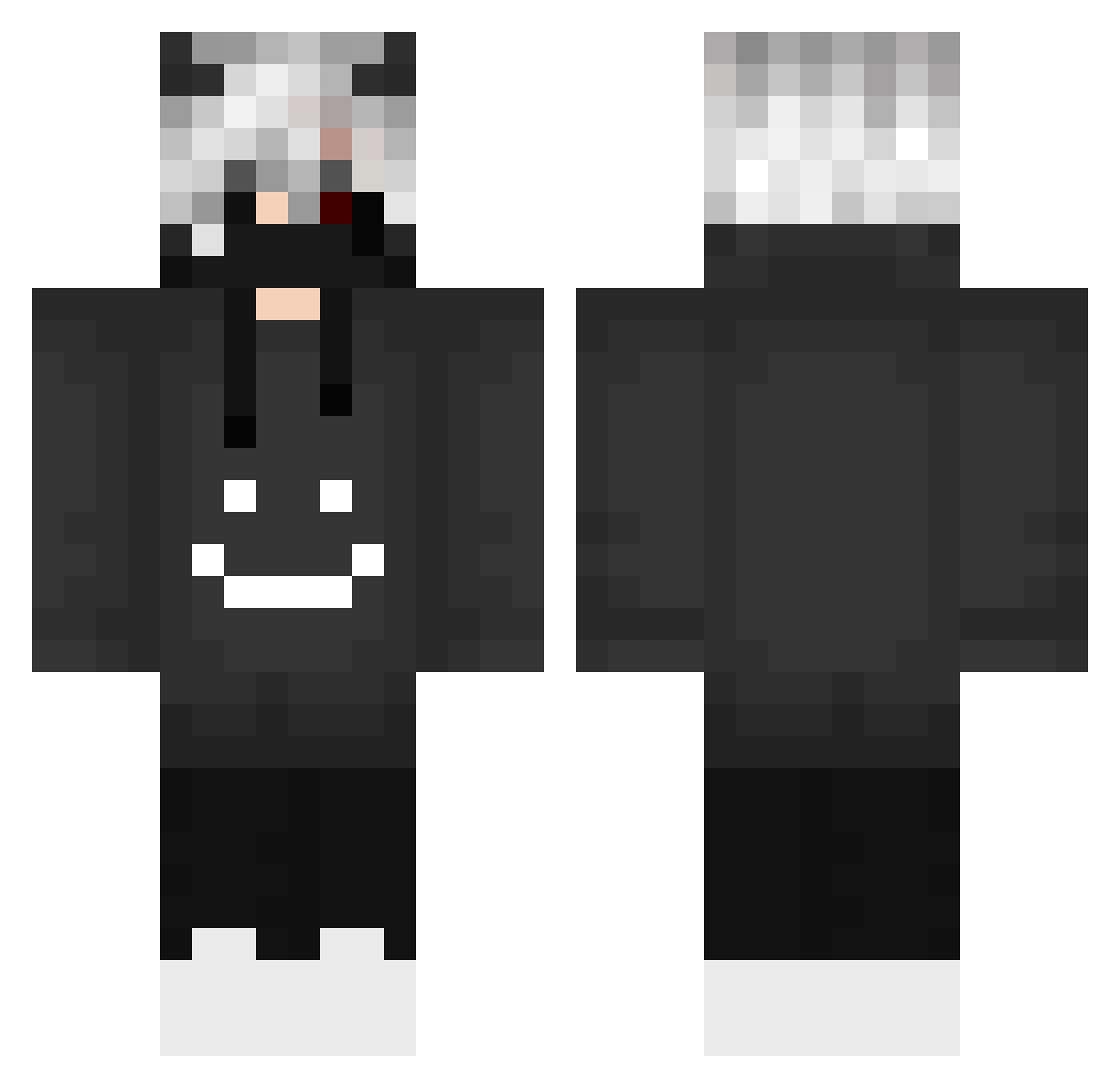 postCellone Minecraft skin, front and back view