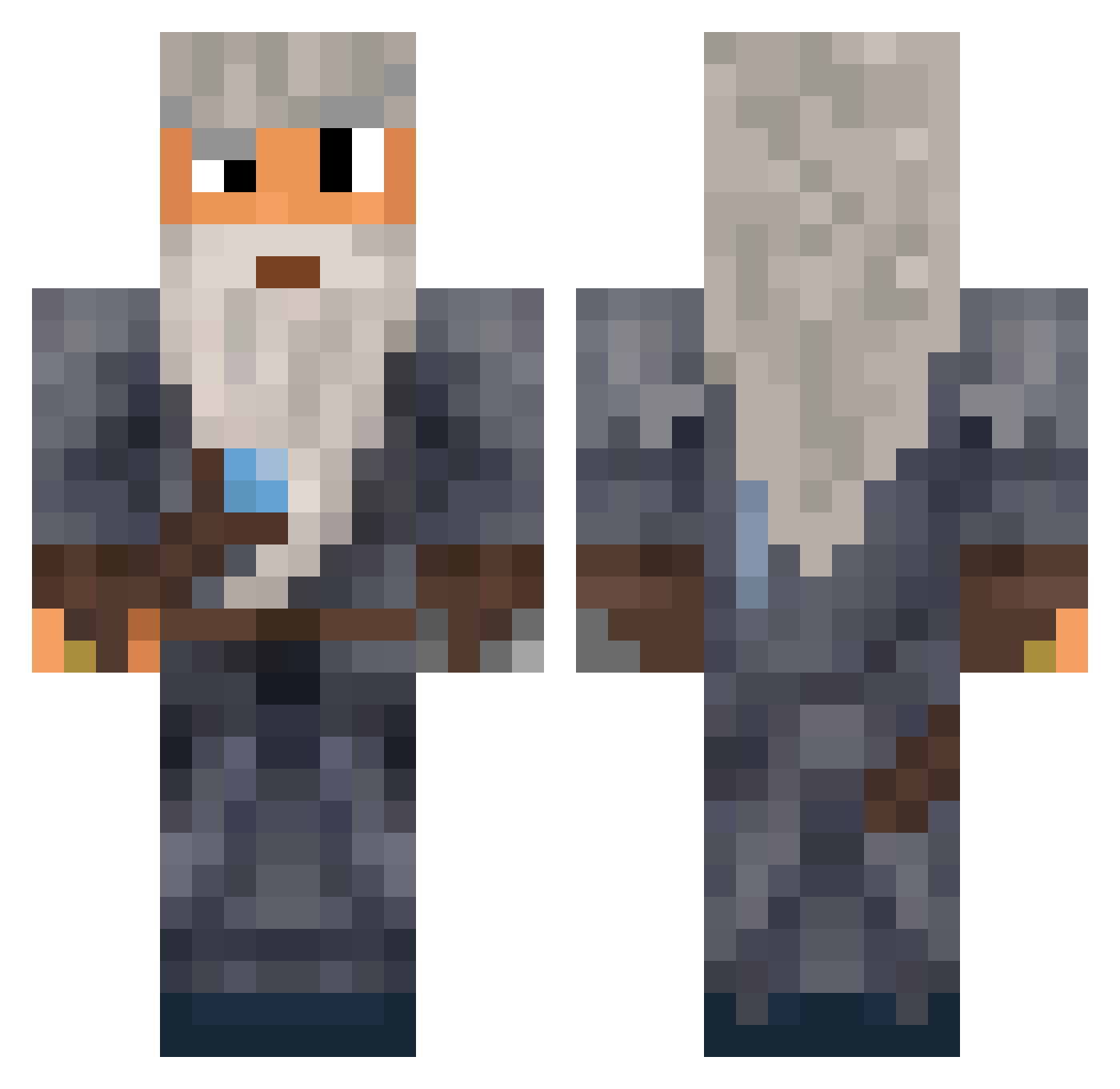 I_Like_Catz Minecraft skin, front and back view