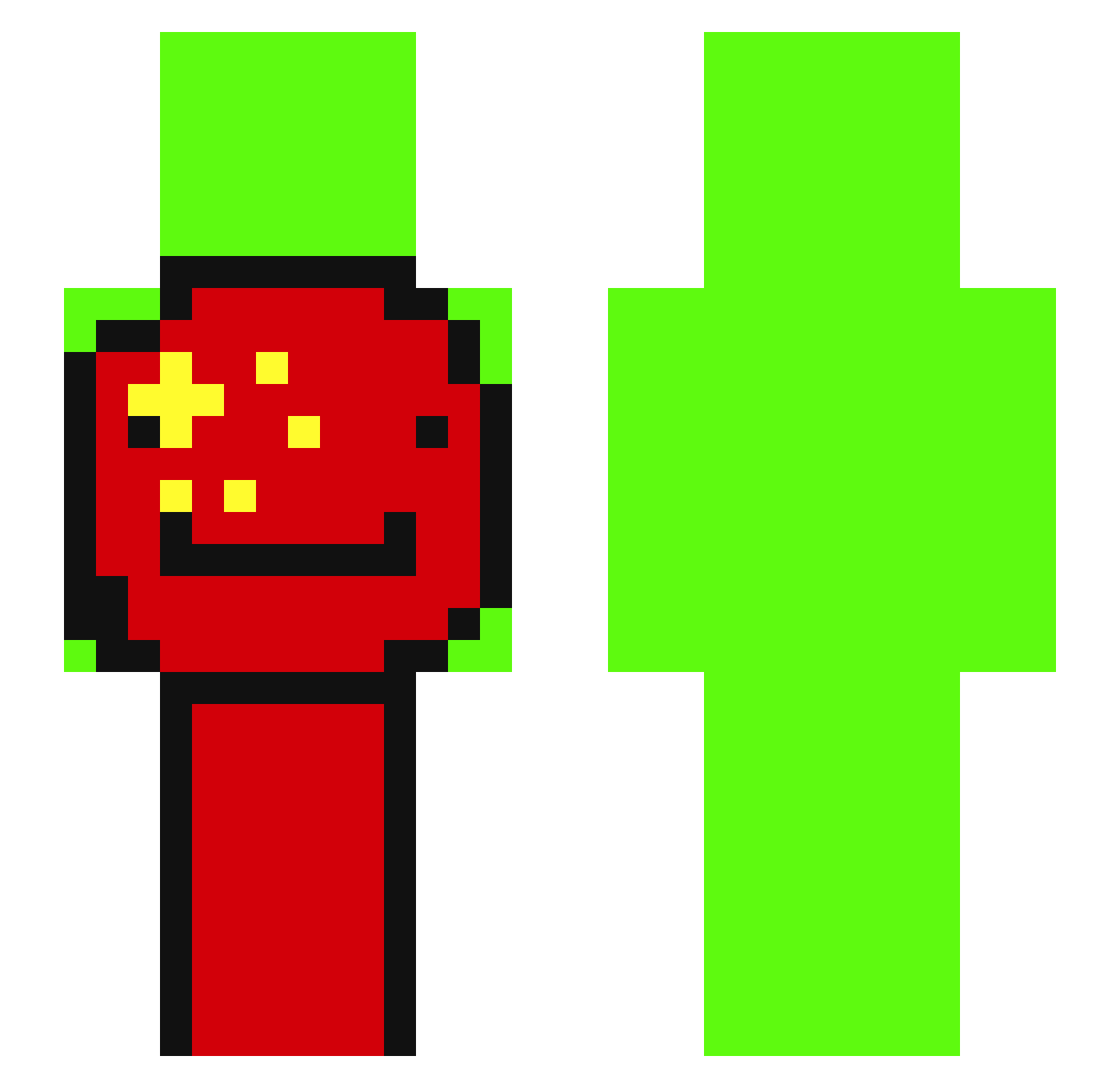 MrMercury_ Minecraft skin, front and back view