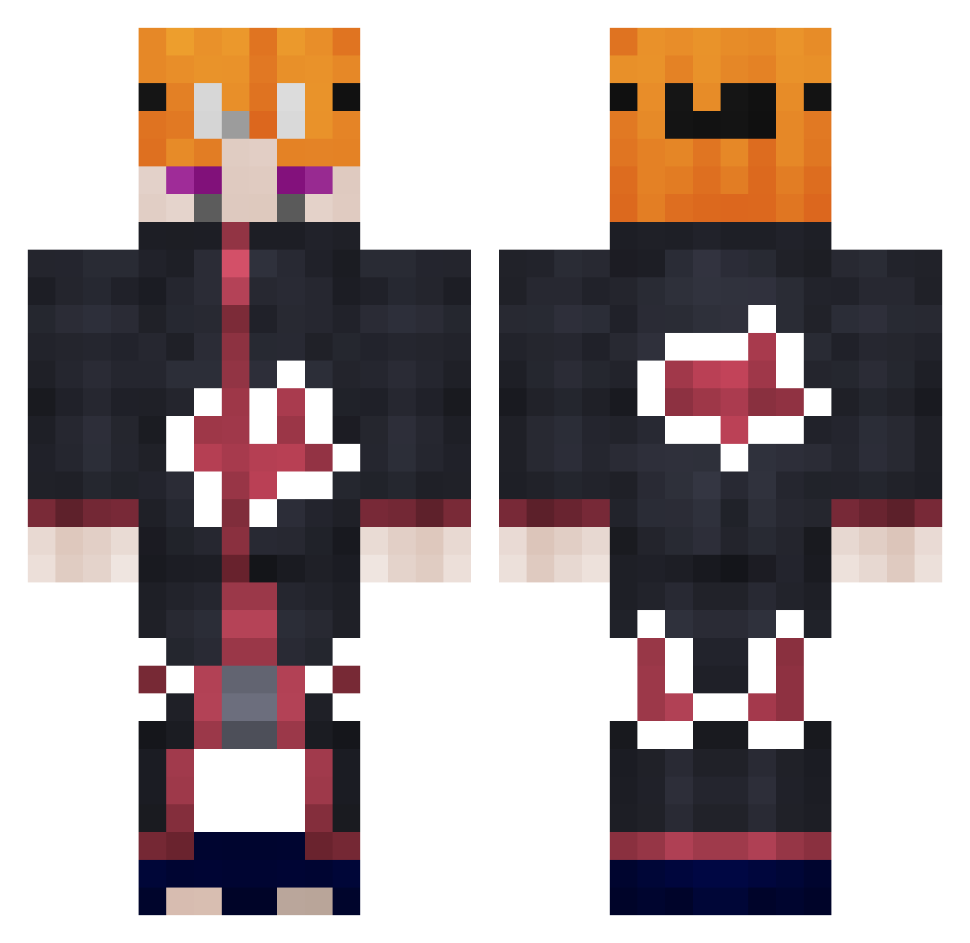 GoldenOscarrr Minecraft skin, front and back view