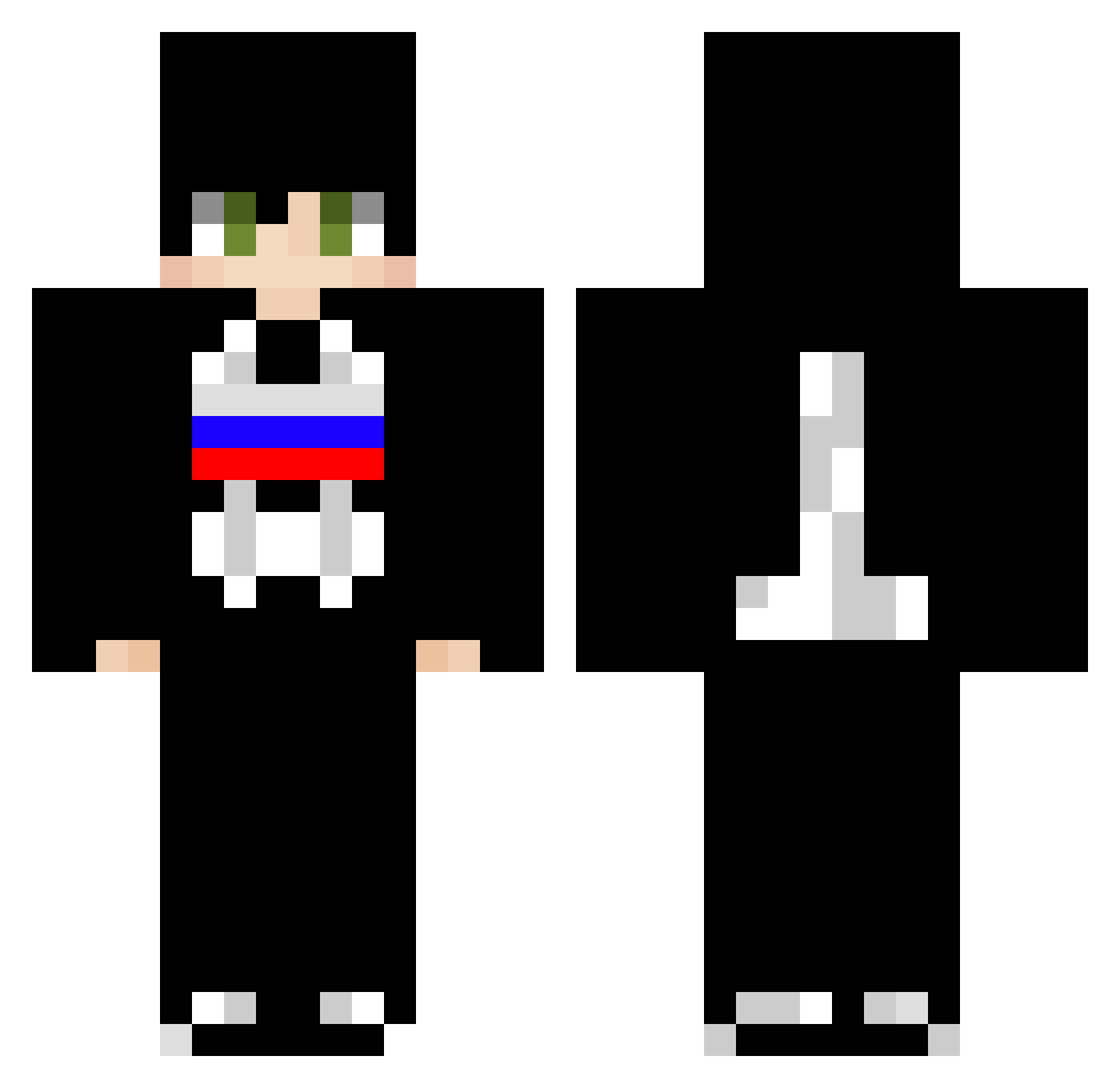 prnyxxaskoniami Minecraft skin, front and back view